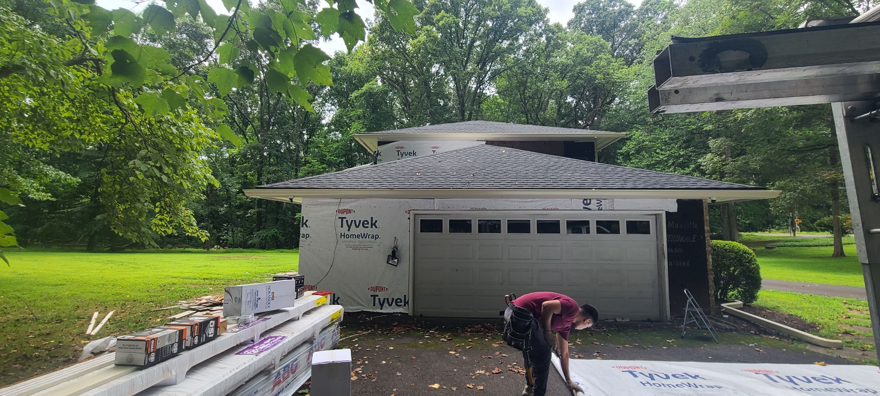 Great Falls: Siding Replacement with James Hardie Statement Beaded Plank in Cobblestone by RM Banning, Inc.