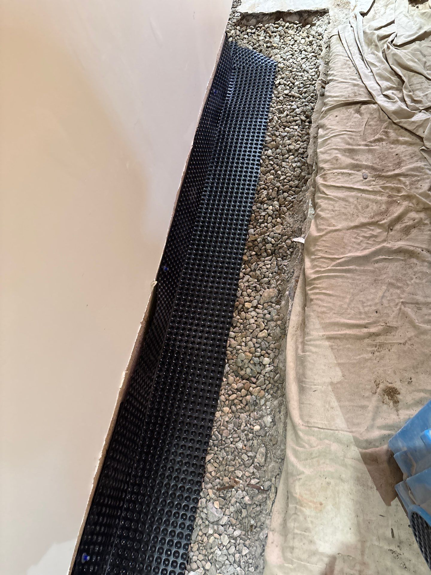 Completing the Connection for Lisa's Drain Tile System by Waterproofing Northeast