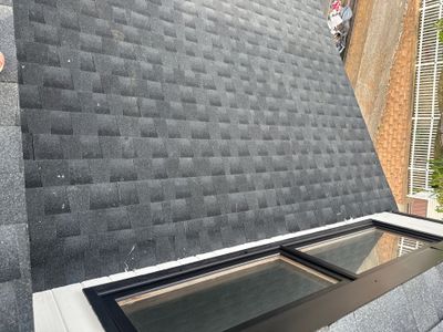 Residential Roofing Installation using GAF Timberline HDZ Charcoal