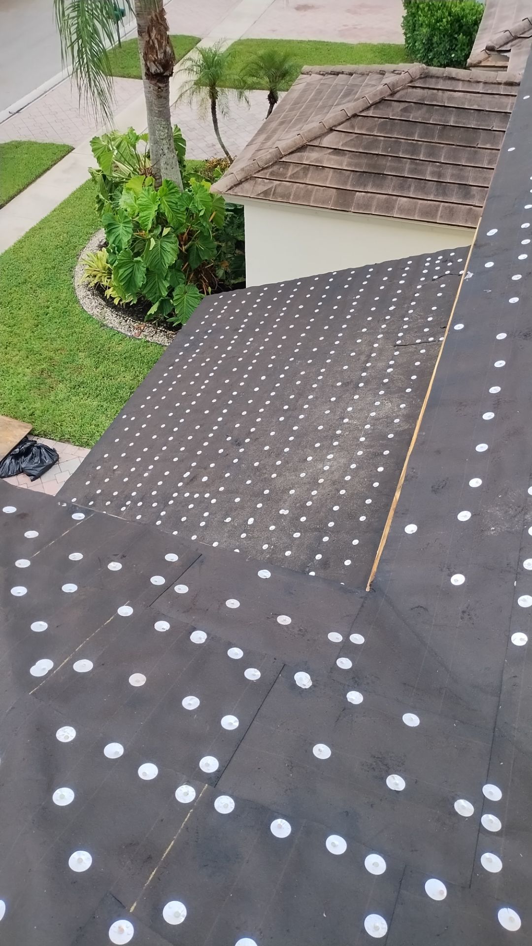 Residential Roofing Installation using 1" Nail strip metal roof by BLUES BROTHERS ROOFING