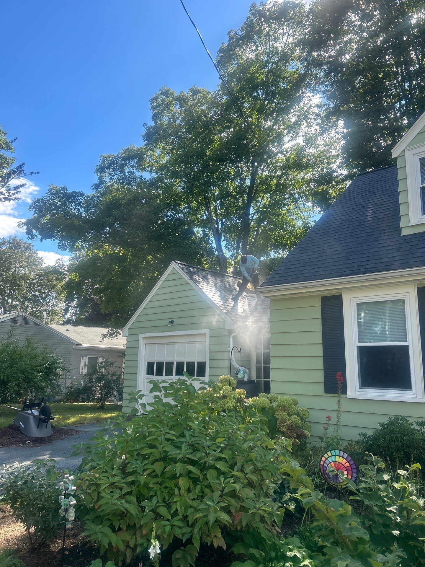 Roof Soft Wash & Gutter Cleaning – Maynard, MA by Mighty Dog Roofing of Greater Middlesex County