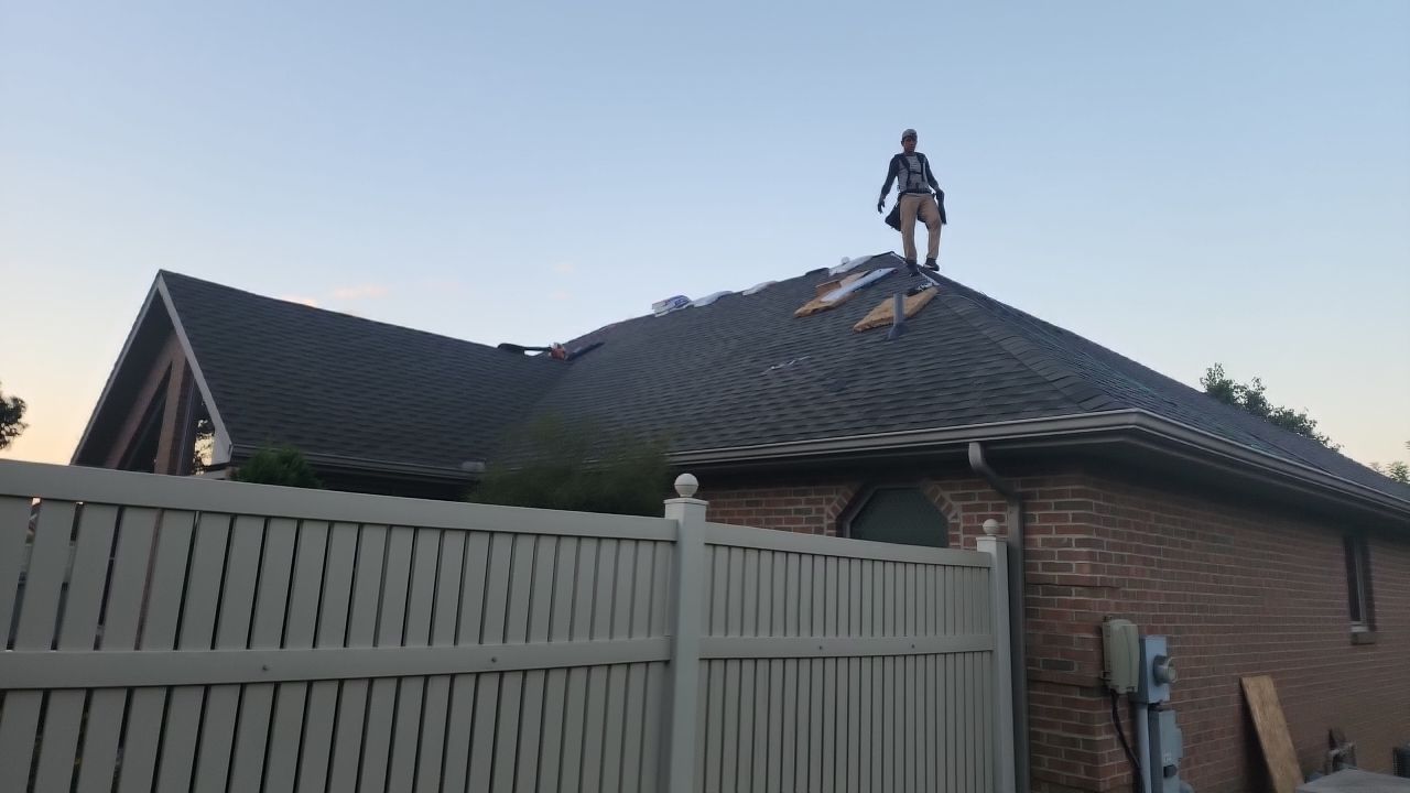 Residential Roofing Installation using GAF Timberline HDZ Weathered Wood by Nitro Roofing and Construction