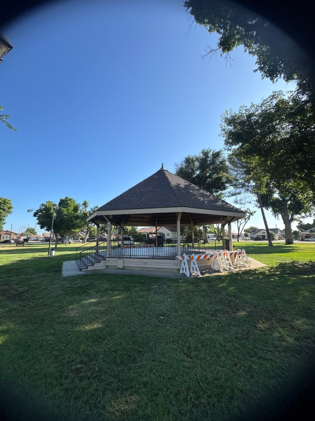 City of Gustine Gazebo project by Straight Edge Roofing Inc