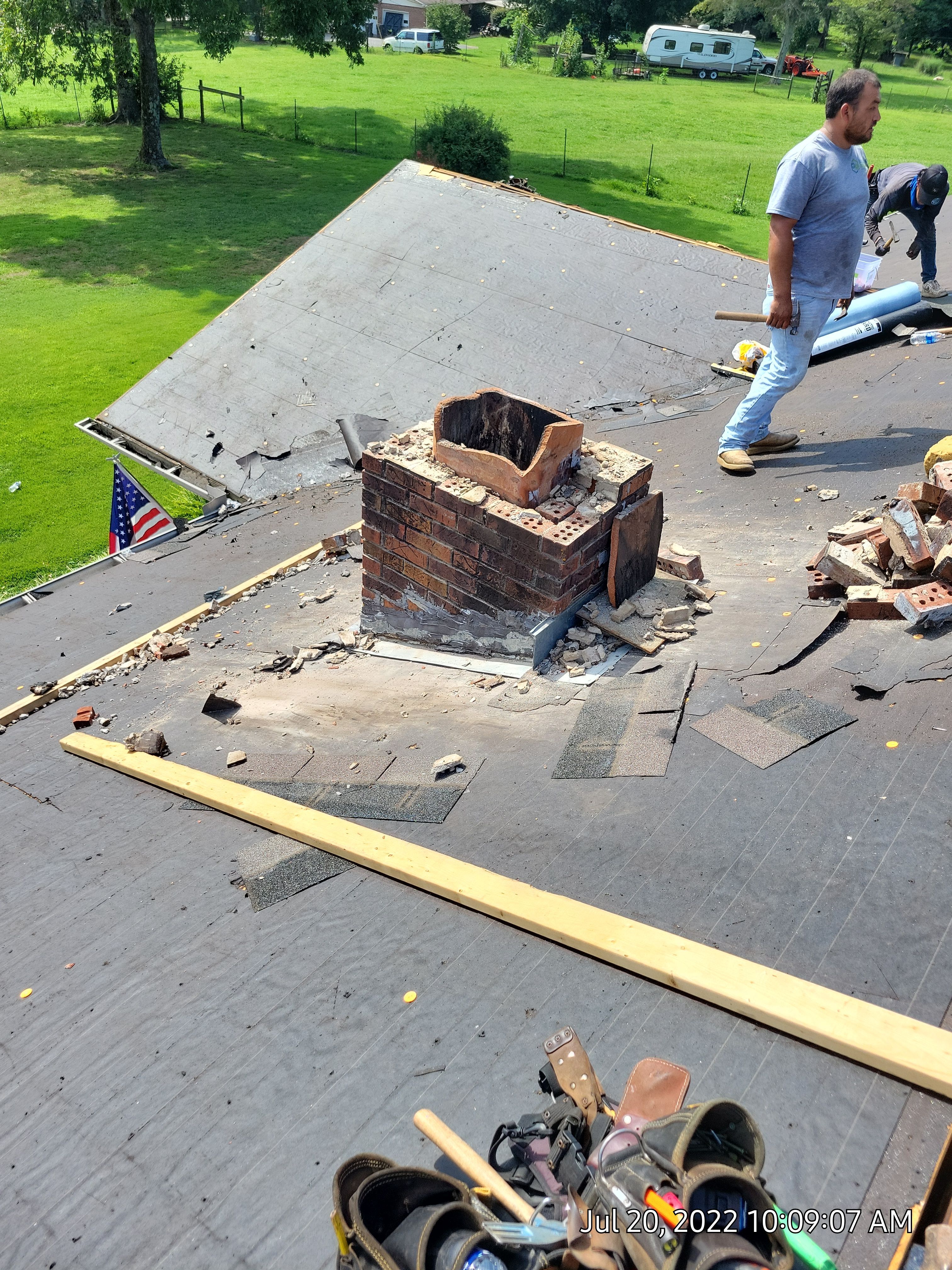 Residential Roof Remove and Replace using Low Rib Metal Roofing Panels by Bullard Roofing