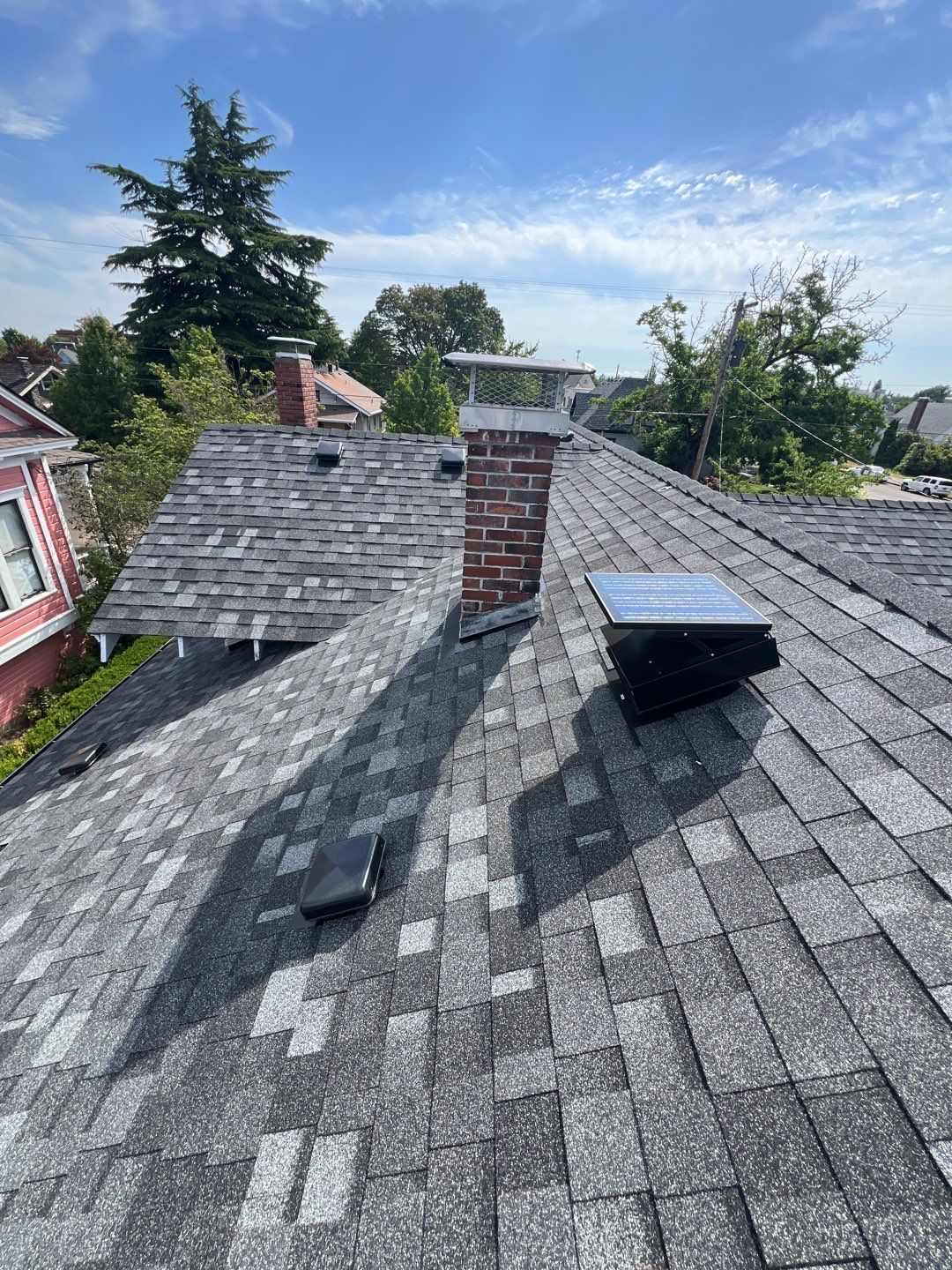 Residential Roofing Installation using IKO Dynasty (Color: Summit Grey) by Orezona Building & Roofing Company, Inc.