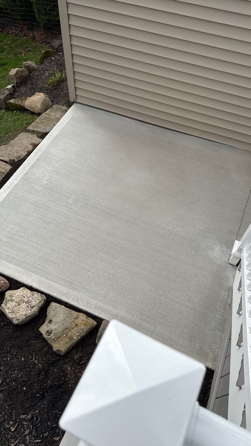 Broom Finished Patio  by NG Masonry & Construction LLC