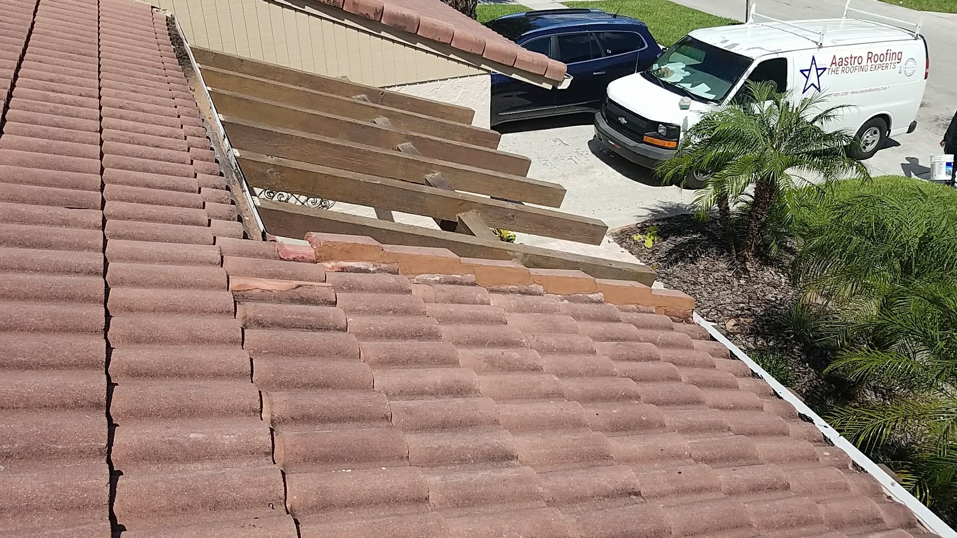 Residential Tile Roof Repair and Fascia Restoration in Boca Raton by Aastro Roofing