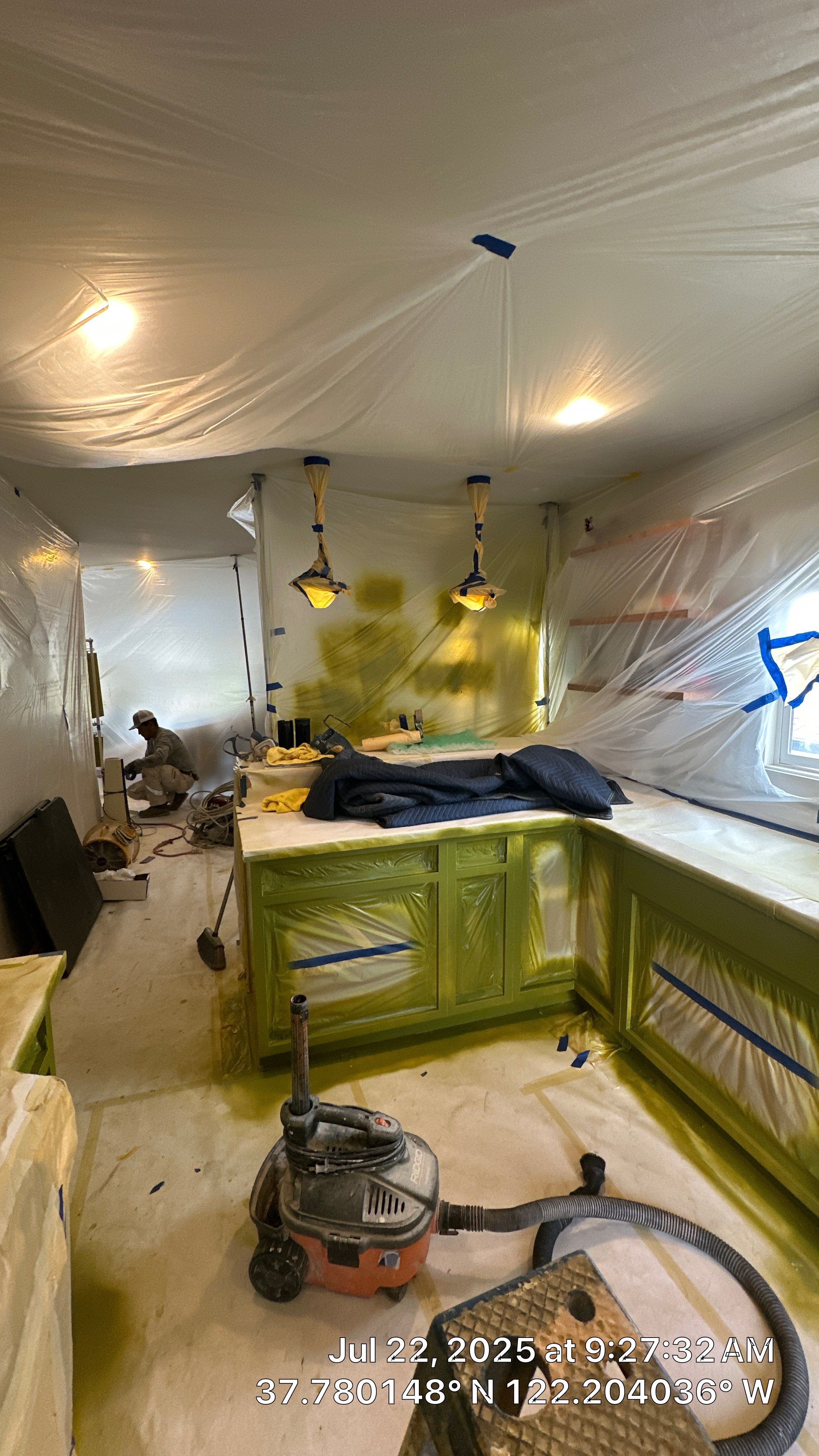 Custom Cabinet Painting  by Herrera’s Bay Area Painting inc.