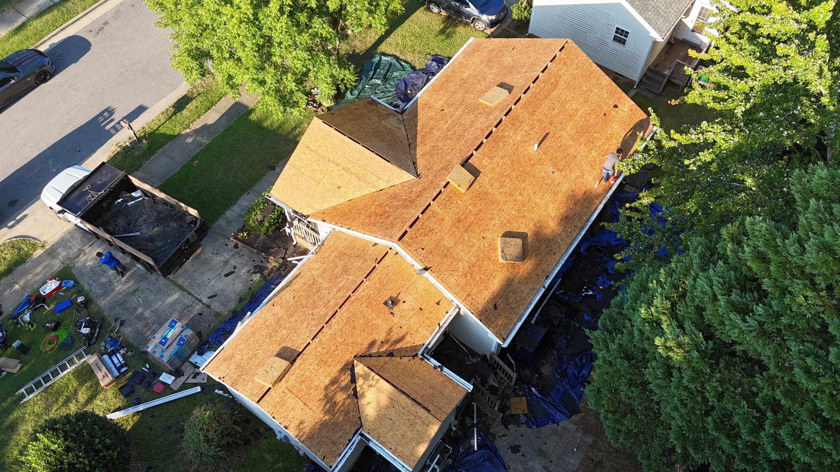 Roof replacement by hail and wind damage by Just Brilliant Restoration JBR