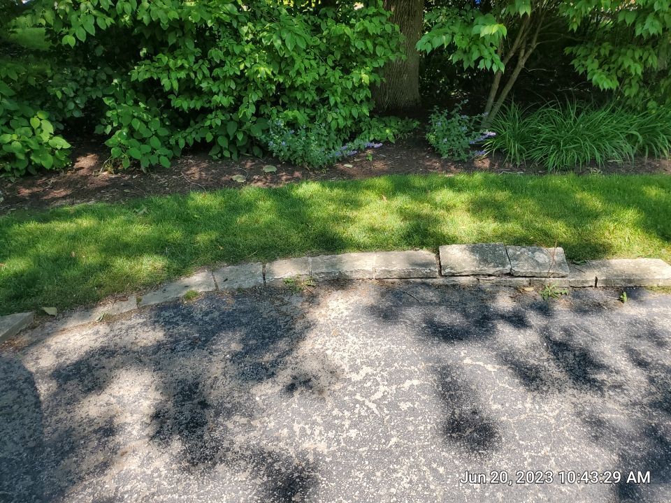 natural stone cleaning using Algaecide, soft wash soap by Northern Power Washing LLC.