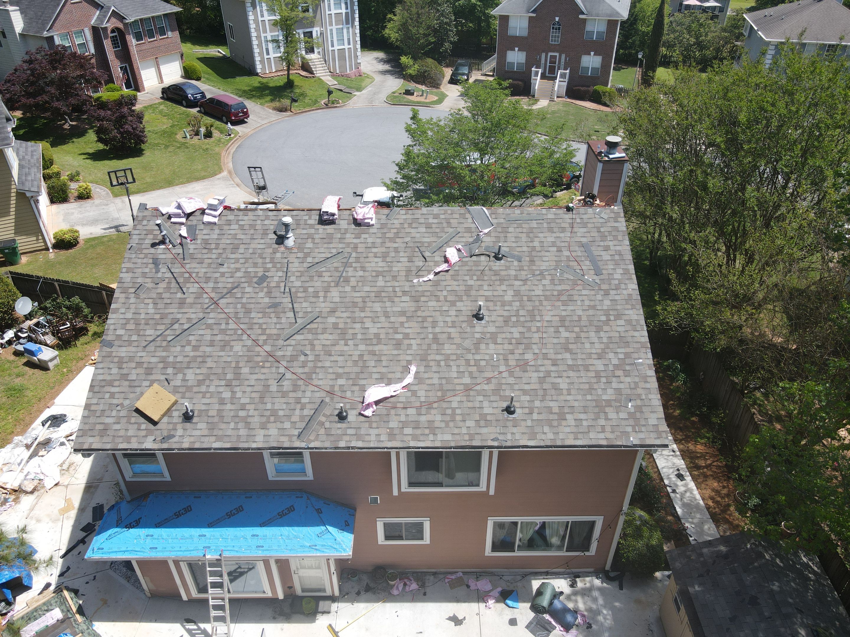Residential Roofing Installation using Owens Corning by Inspector Roofing and Restoration