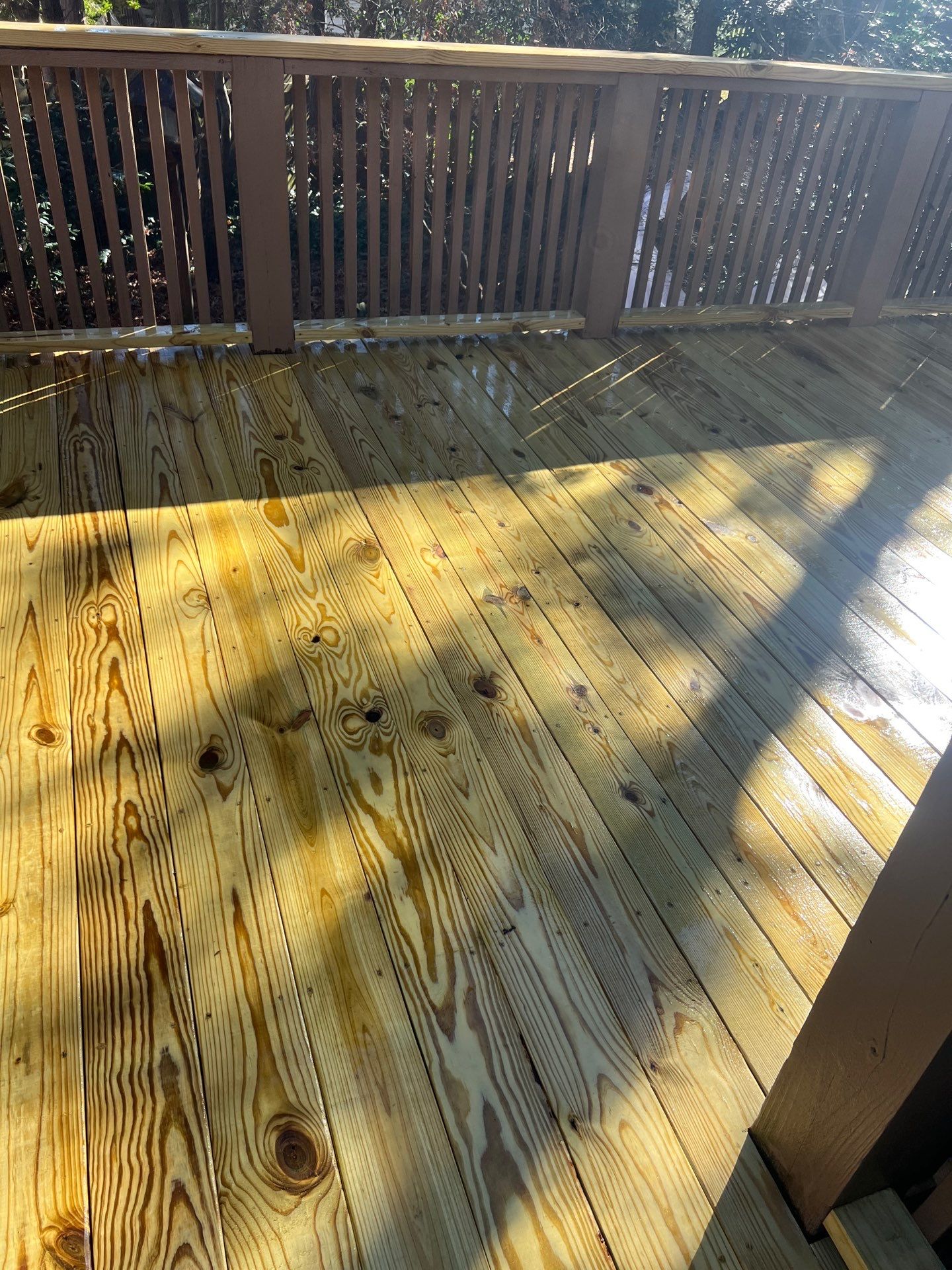 Coated Deck using Wood Sealant by DuraSeal