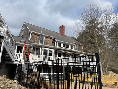 Gutter Installation using 6" K-Style Aluminum Gutter in Rochester, MA