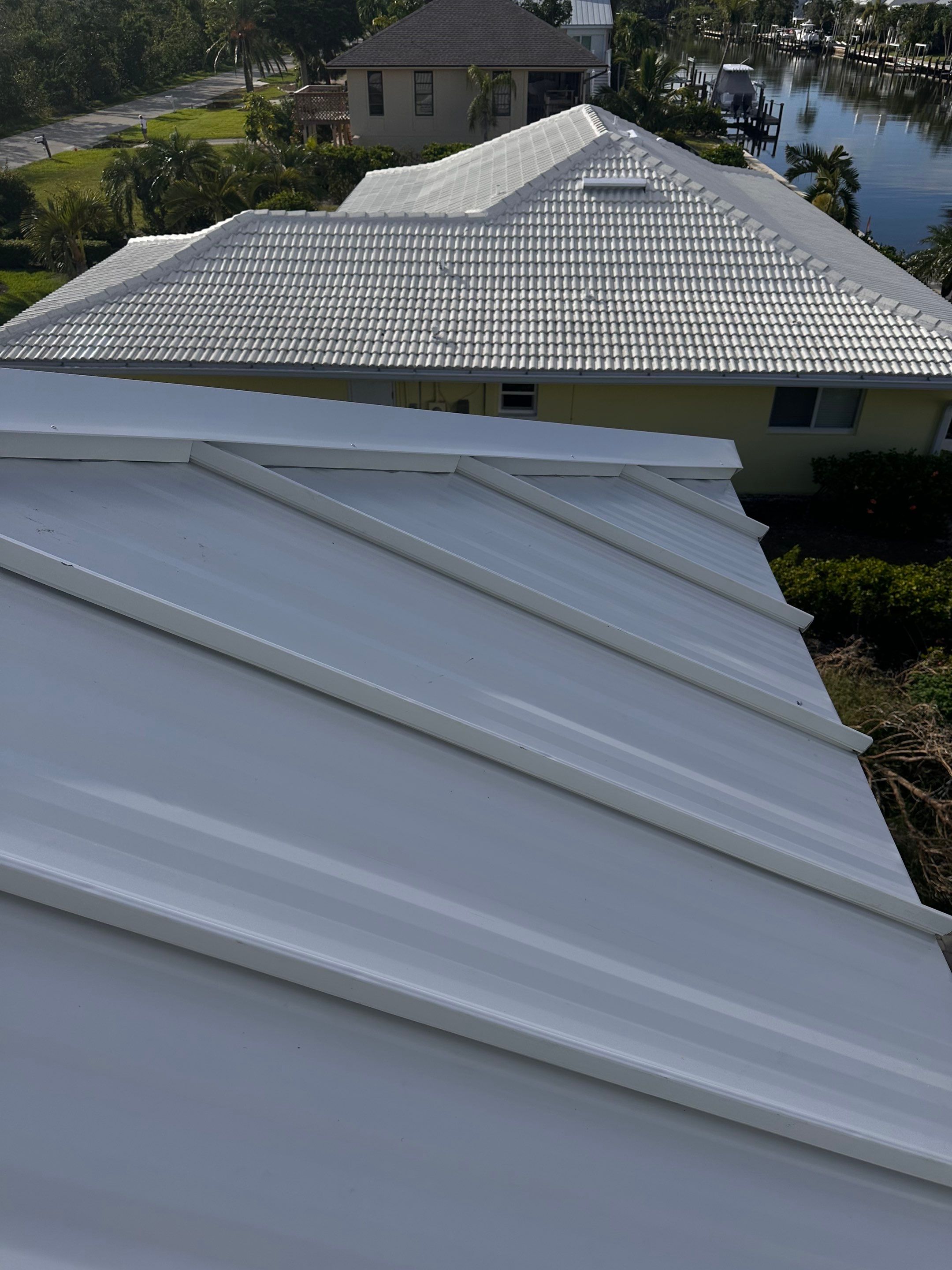 Sanibel Island Standing Seam Roof Replacement by Four Peaks Roofing