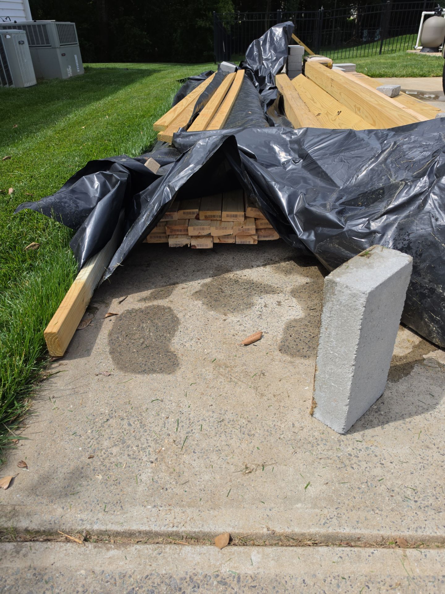Job site clean up in Rock Hill by Badger Hauling