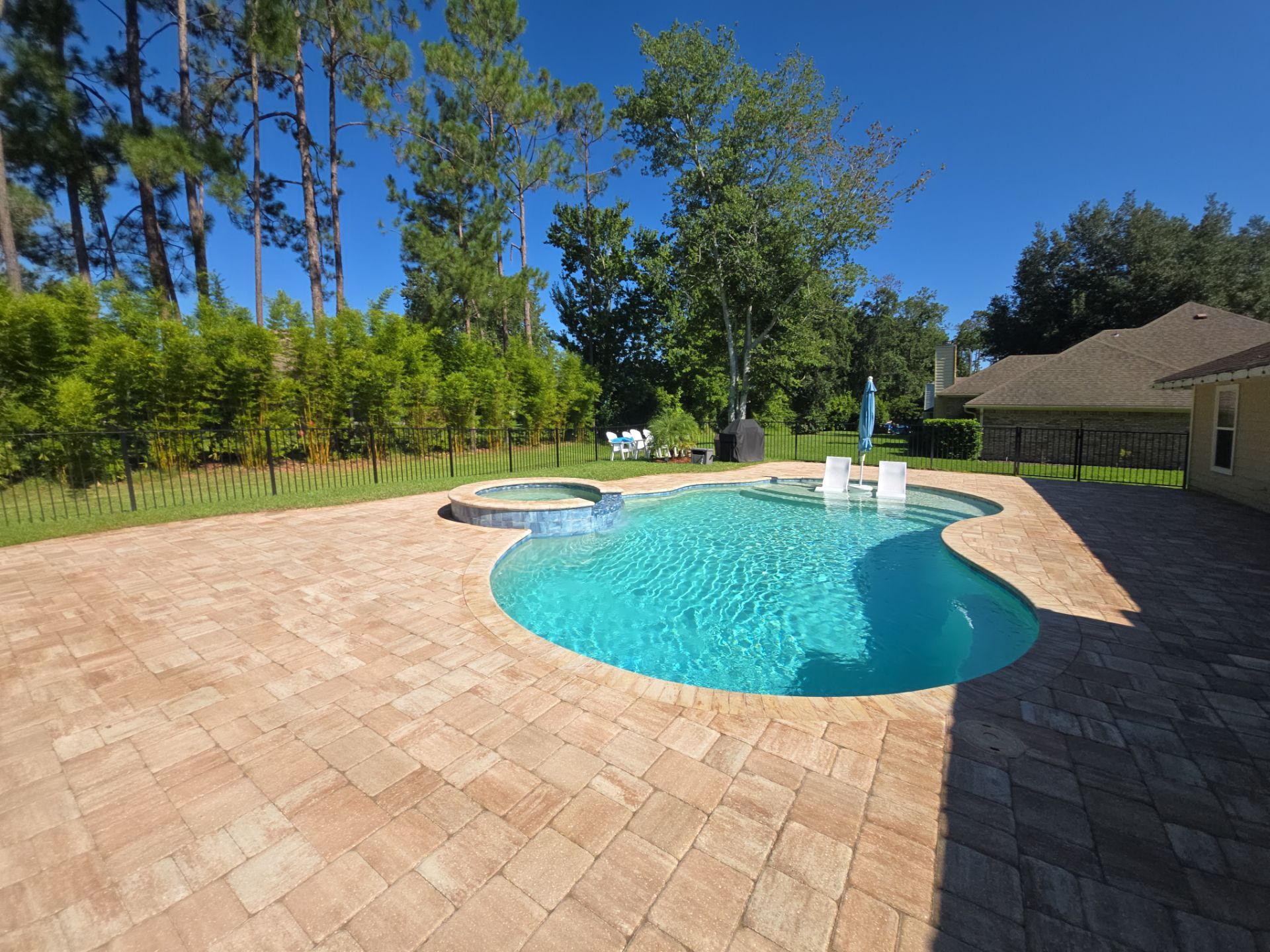 Pool Pavers using Concrete Sealant by DuraSeal