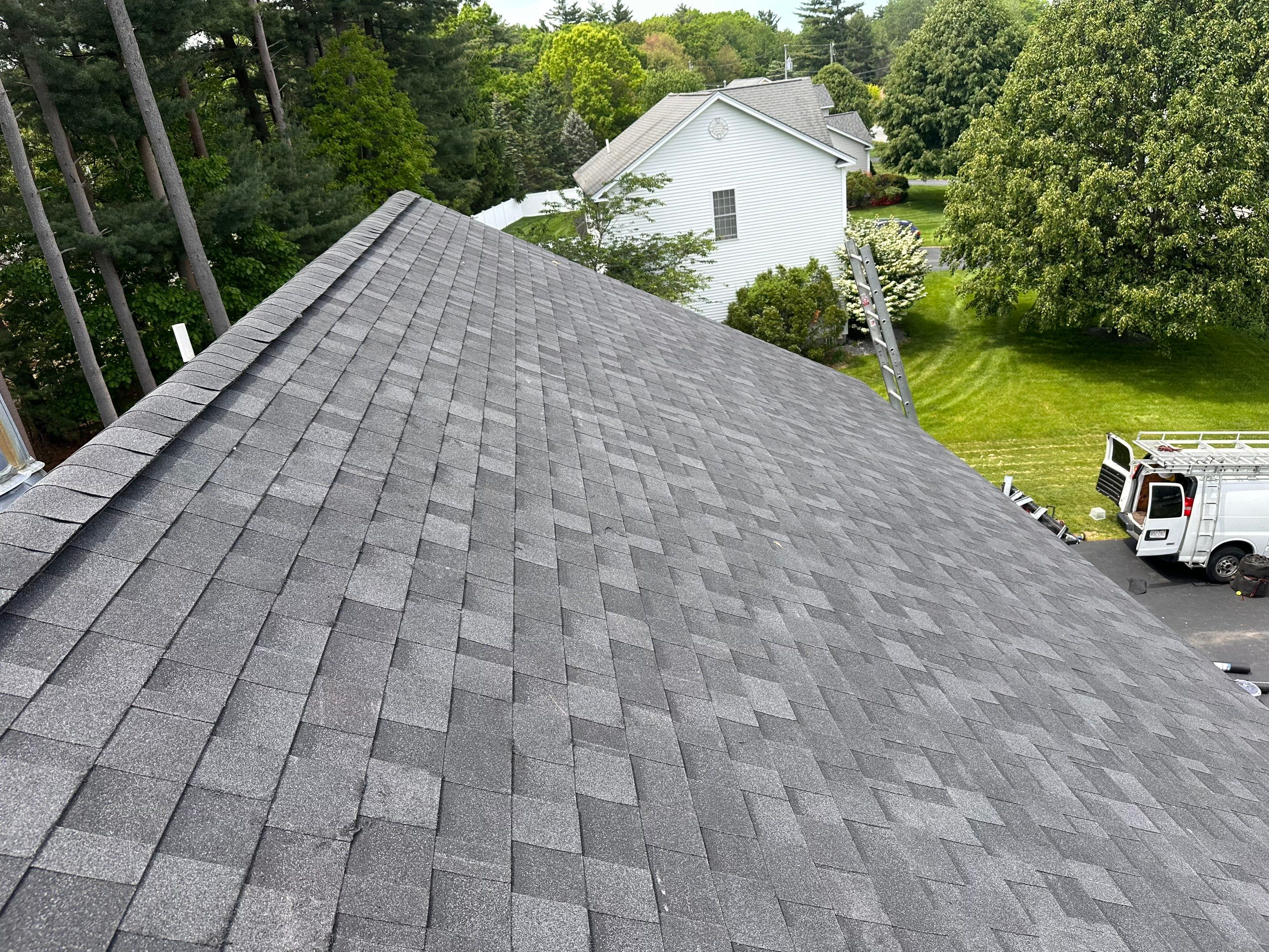 Architectural Asphalt Shingle Roof Installation for Manchester Colonial by Tall pine roofing