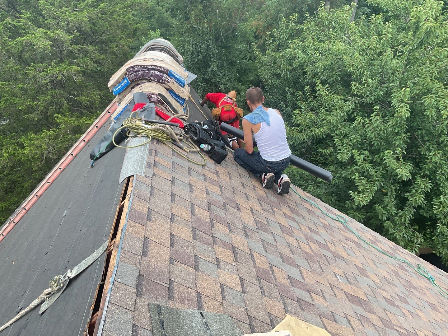 New Shingle Roof, New Skylights, New Windows, Repair T-1 11 panels by Alpha Design Services