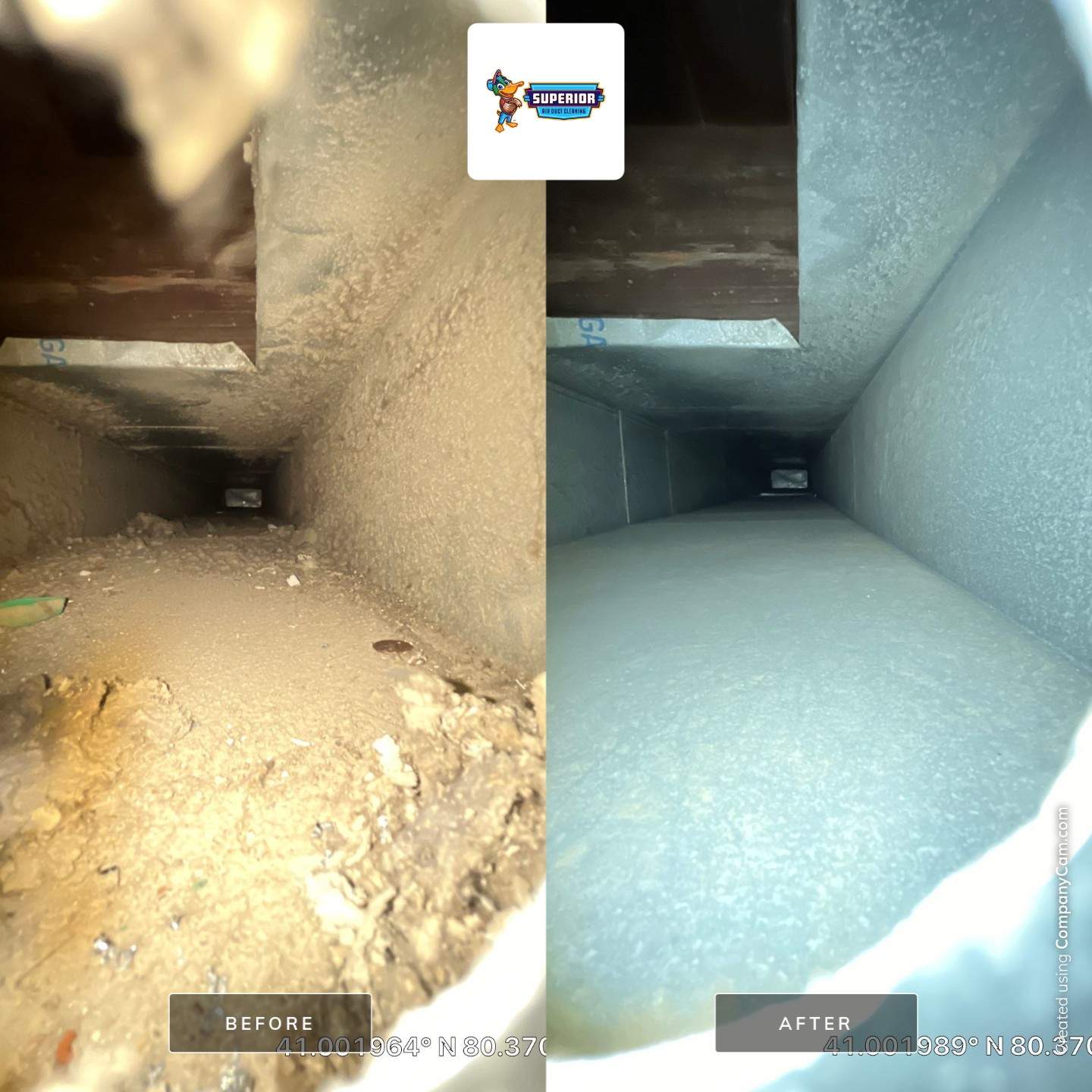 Air Duct Cleaning With a Vacuum Truck in New Castle, PA by Superior Air Duct Cleaning