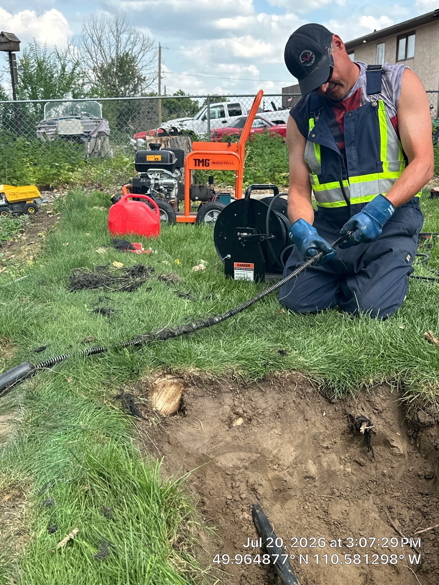 Septic System Pump Replacement and Sewer Line Root Removal in Dunmore by Septic Medic Inc.