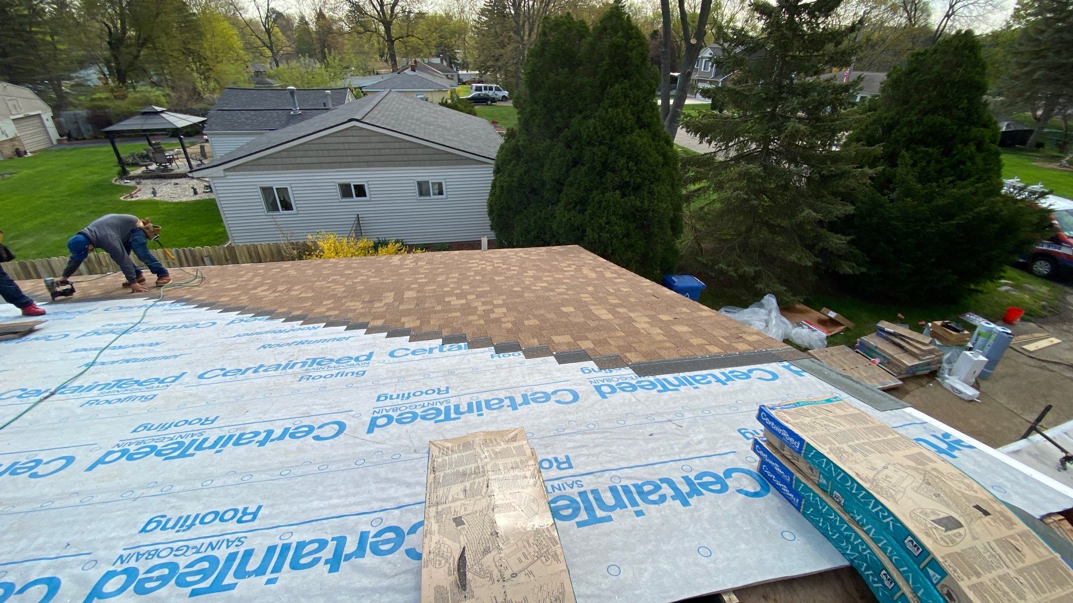 Roof Replacement using CertainTeed Landmark by 180 Contractors