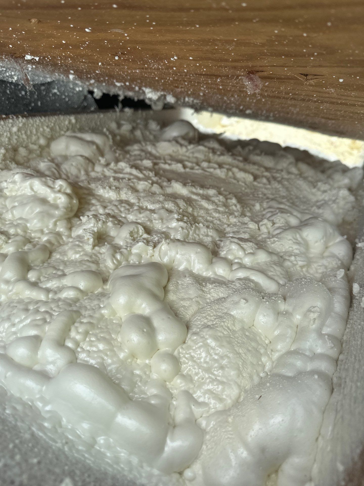 Exterior Installation using Closed Cell Spray Foam by NYS Foam & Energy