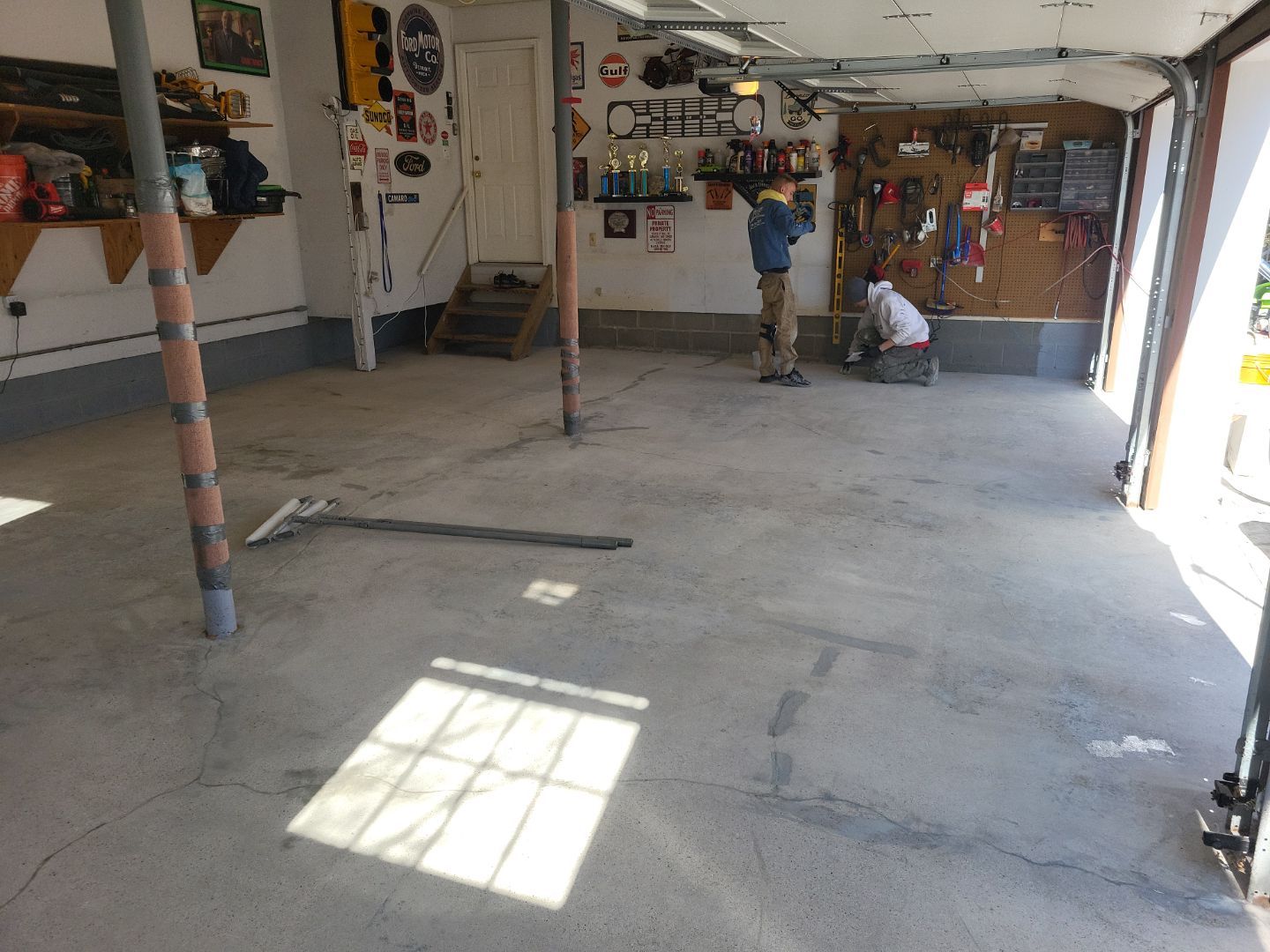Garage Floor Coating using Penntek by Spectrum Painting, LLC