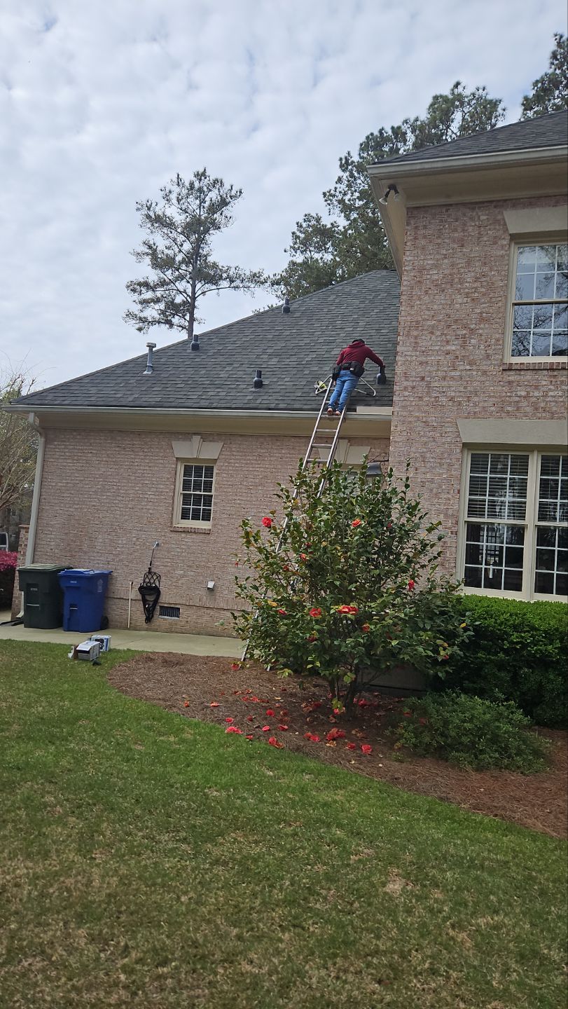 Roof Repair with PermaBoots, Gutter Installation, Cleaning, using 6" Seamless Gutters and Leaf Filter Guards by Indigo State Roofing