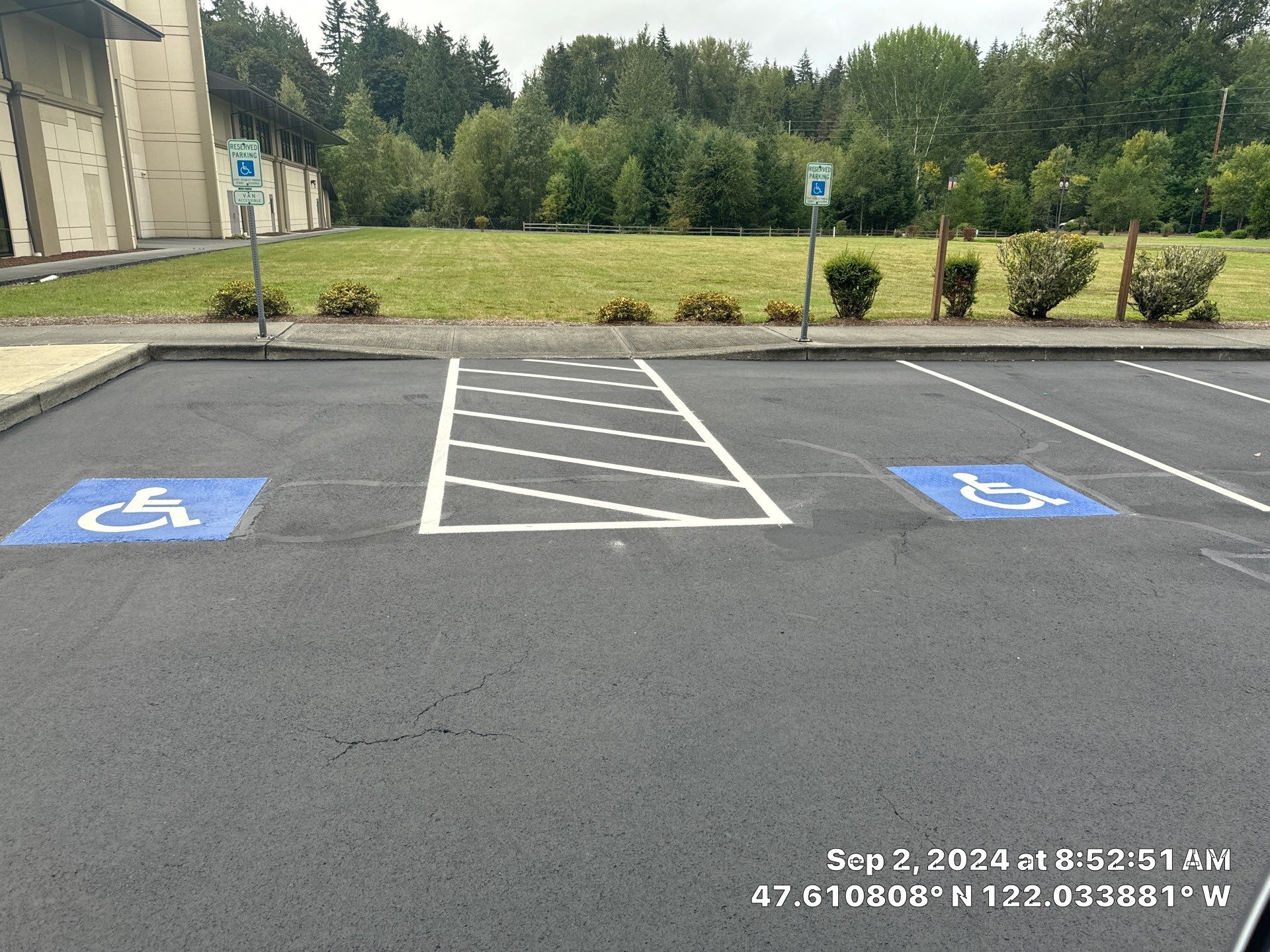 Central Washington University (CWU) Parking Lot Sealcoating & Striping  by Jireh Asphalt & Concrete Inc 