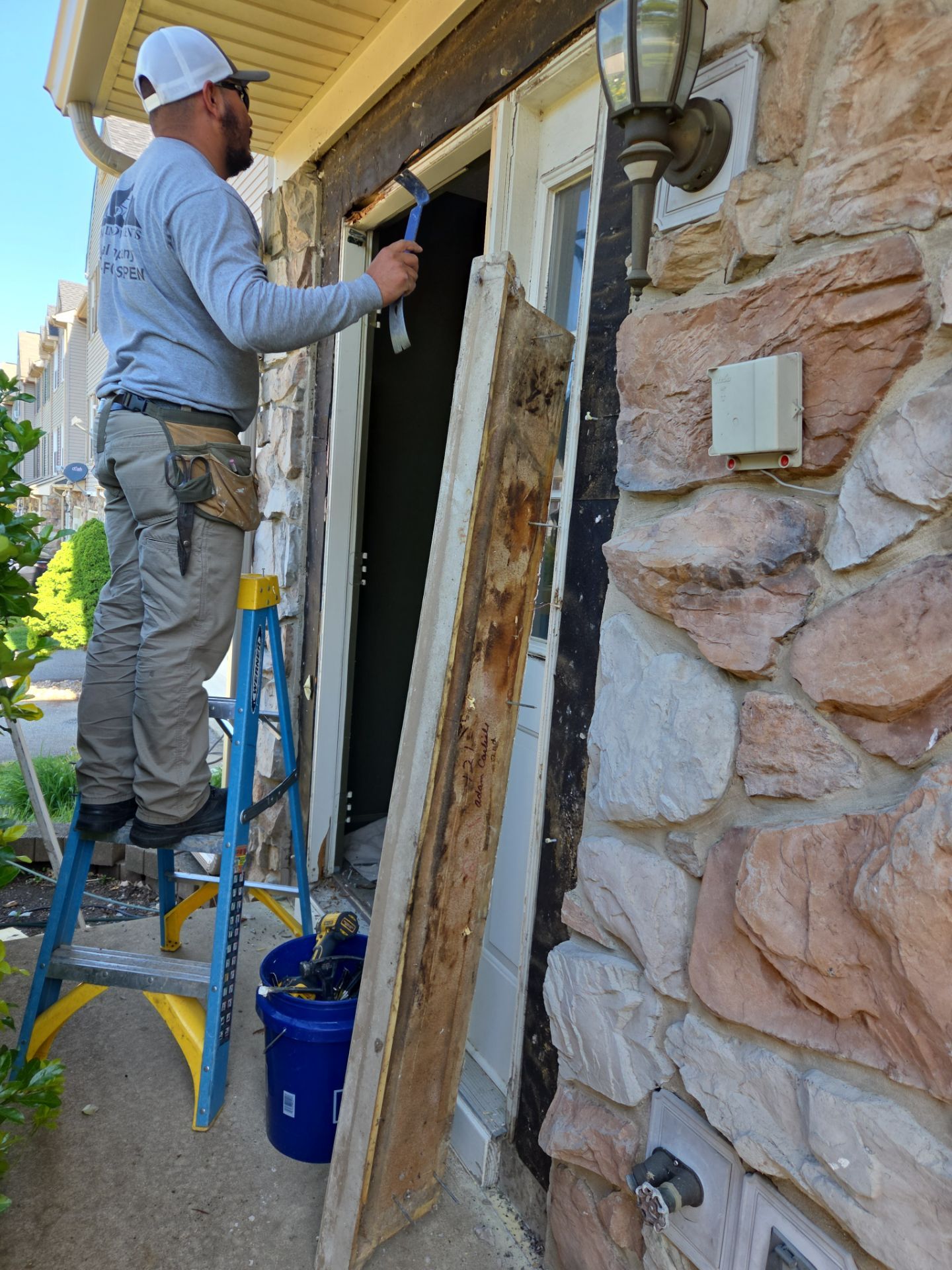 Door With Sidelite and Patio Door by Aspen Home Improvements