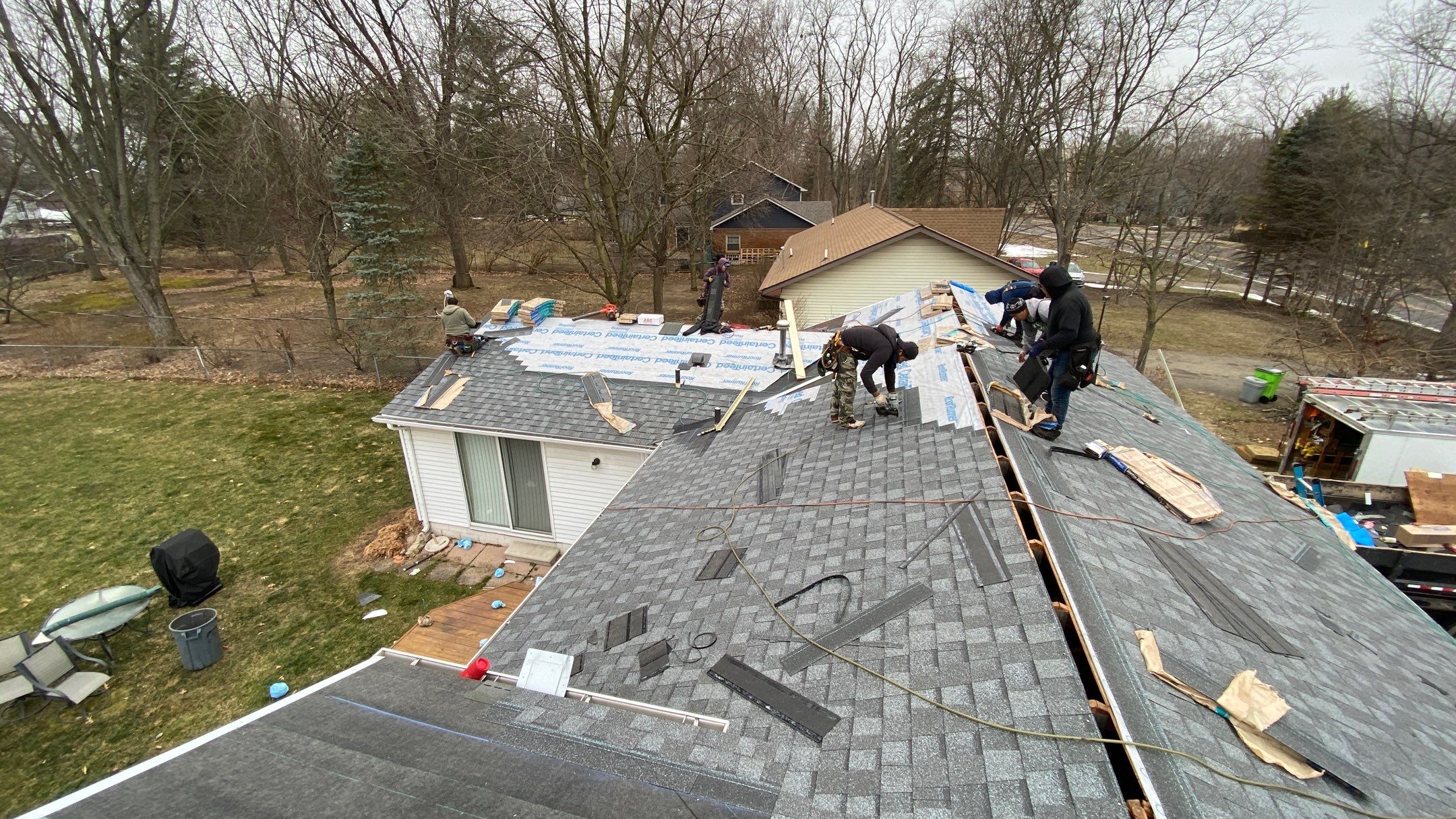 Roof Replacement using CertainTeed Landmark by 180 Contractors