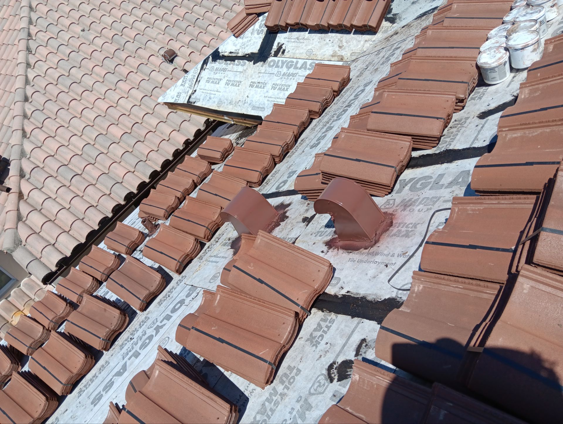 Residential Roofing Installation using Eagle Roofing Tile by BLUES BROTHERS CONSTRUCTION CORP