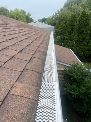 Turtle Shell gutter protection installation in Naperville, IL 60540, photograph 7