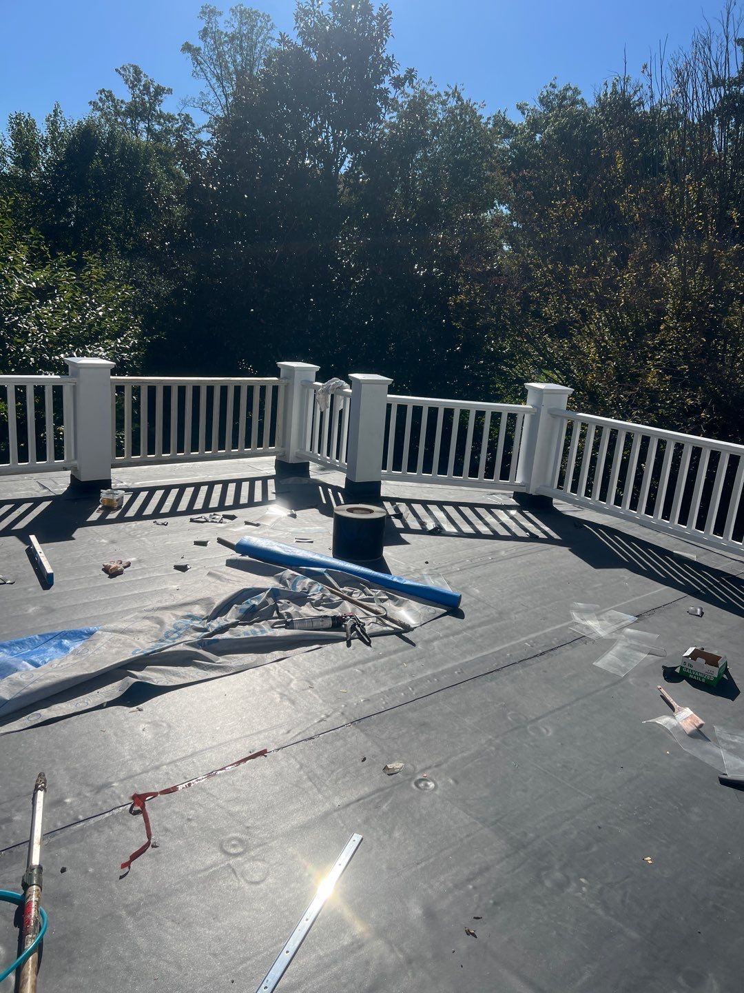 McLean - Residential Flat Roof Replacement with Carlisle Syntec EPDM by RM Banning, Inc.