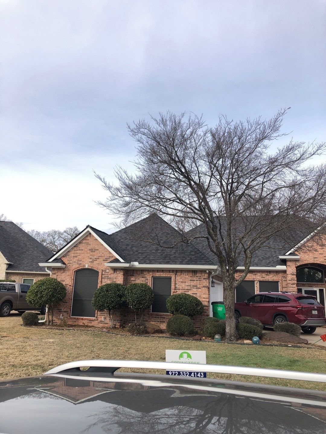 Certainteed Landmark Moire Black Roof project by Springtree Restoration 