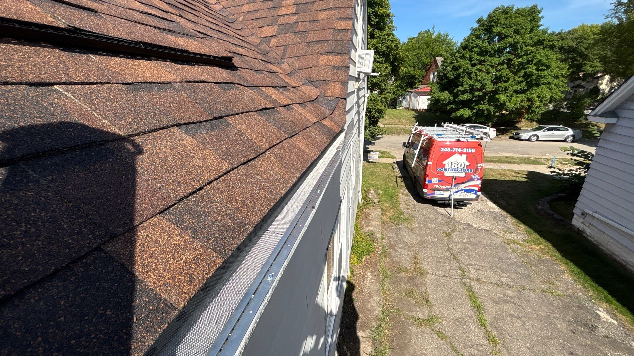 Roof Replacement using Owens Corning Brownwood by 180 Contractors