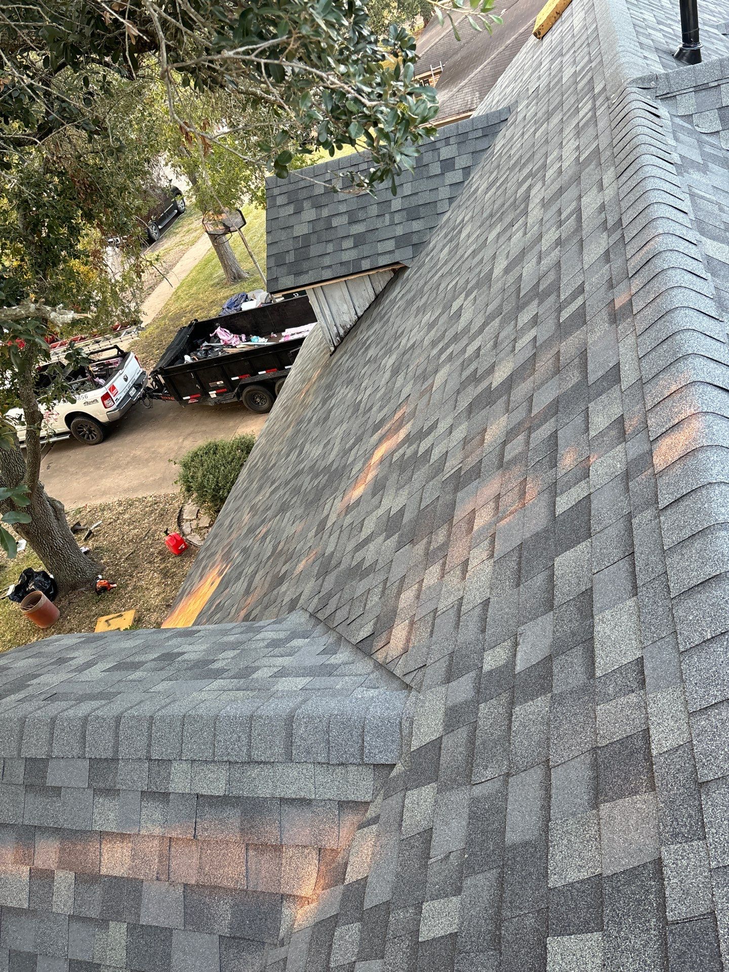Residential Roofing Installation using Owen's Corning Duration (Lifetime) Shingles by Roof Repair Company