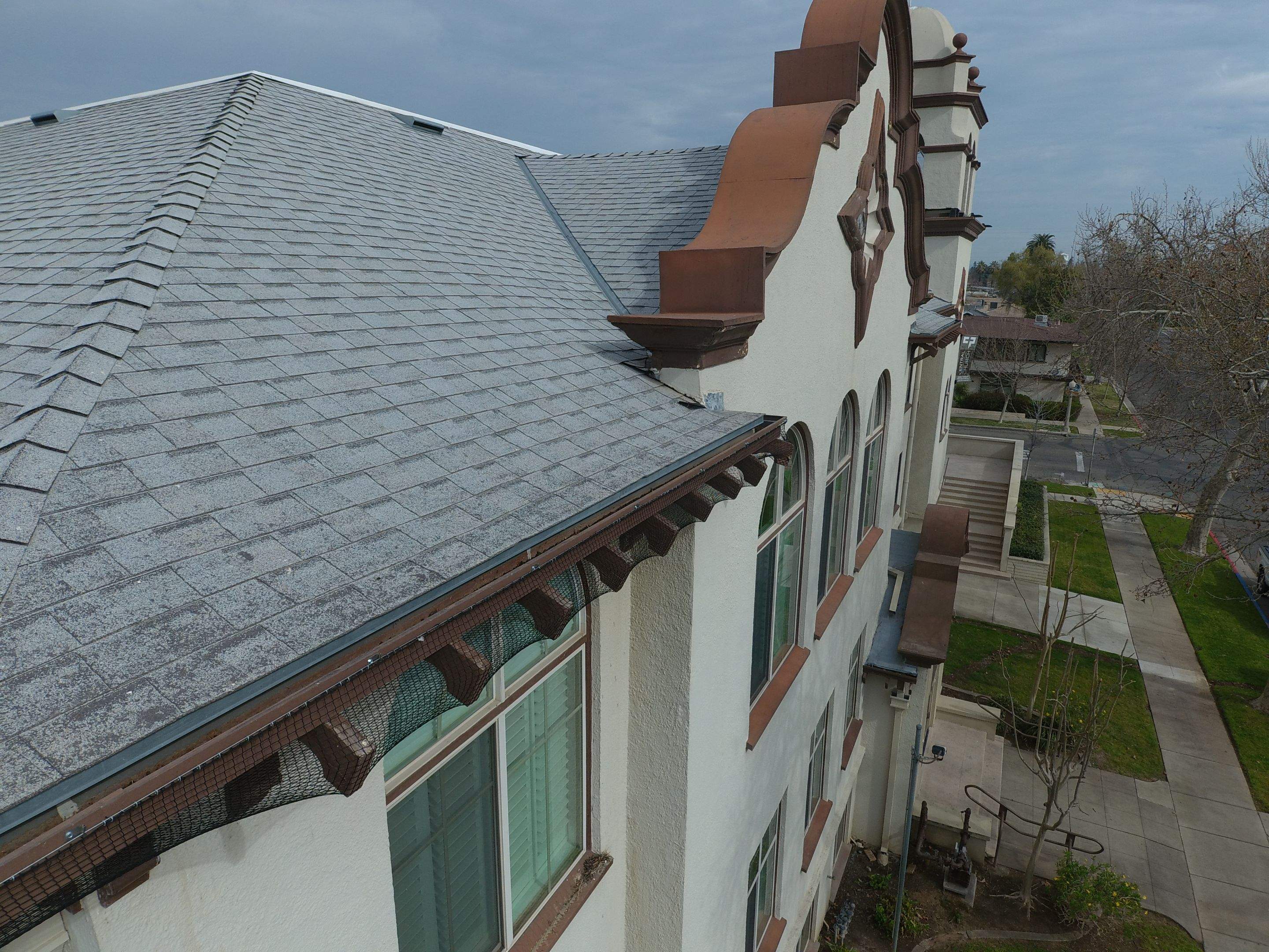  Presbyterian Church repairs to entrance architecture by Straight Edge Roofing Inc