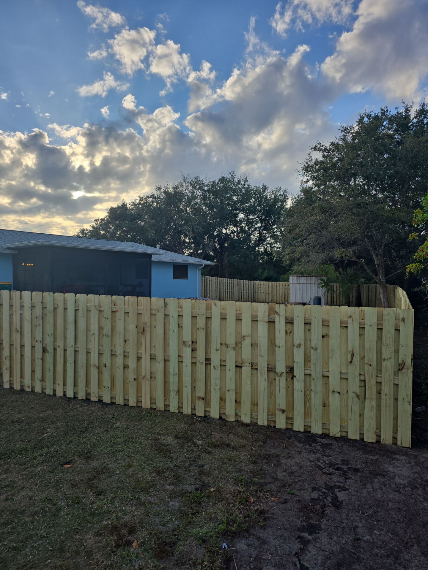 Shadowbox Wood Fence in Englewood by True Fence LLC