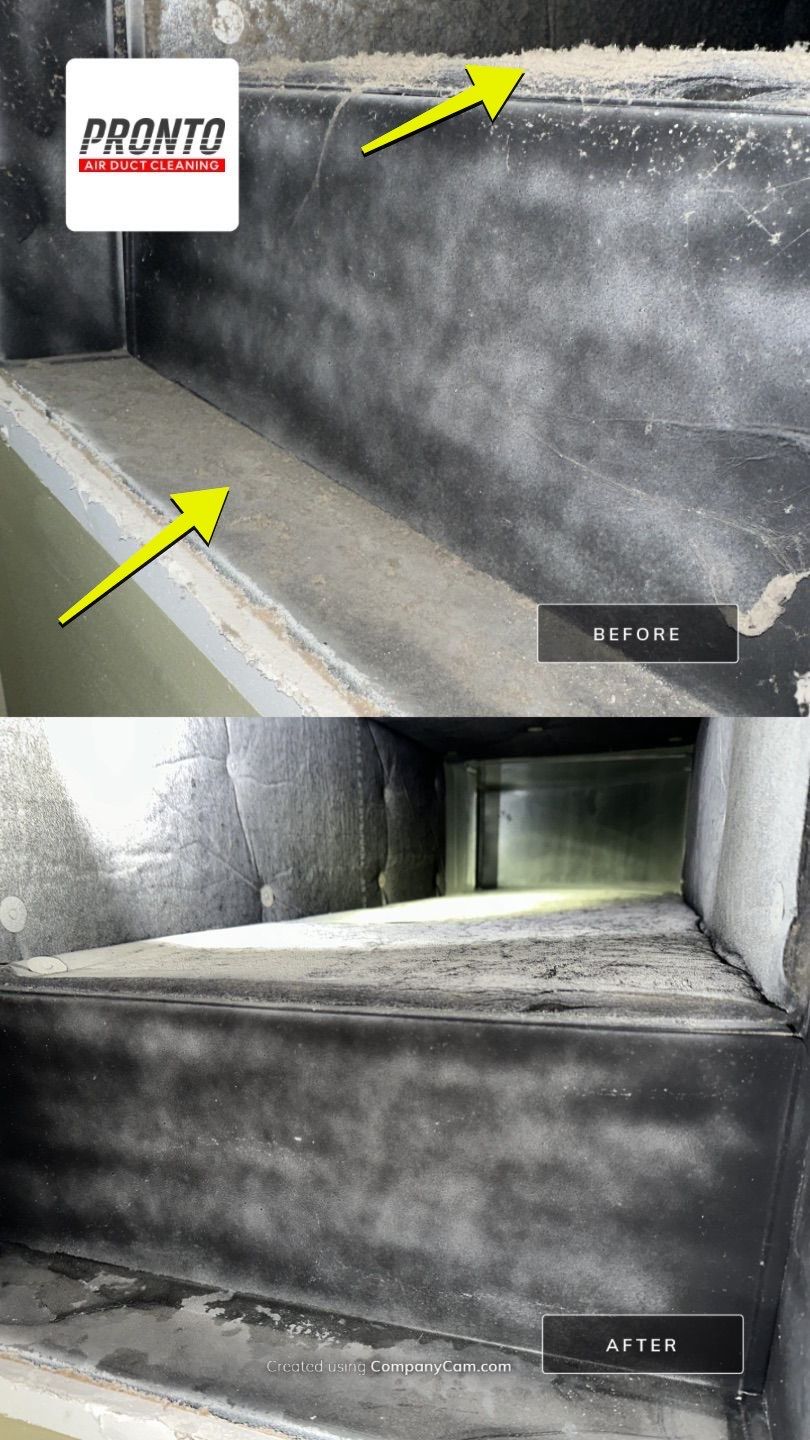 Air duct cleaning using Hypervac by Pronto Air Duct Cleaning
