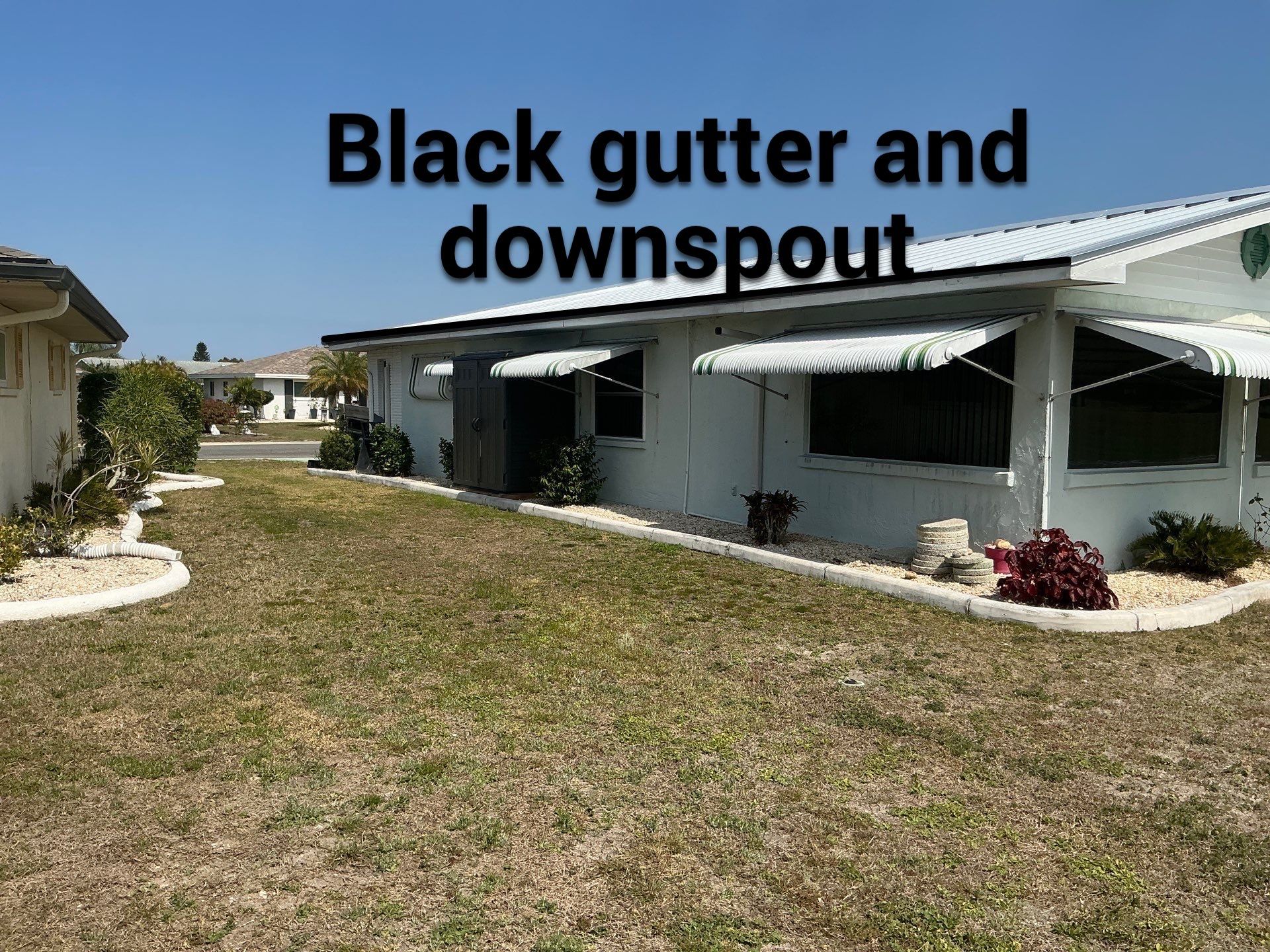 Black Aluminum Gutters Installation in Sun City Center FL by Gutter Professors