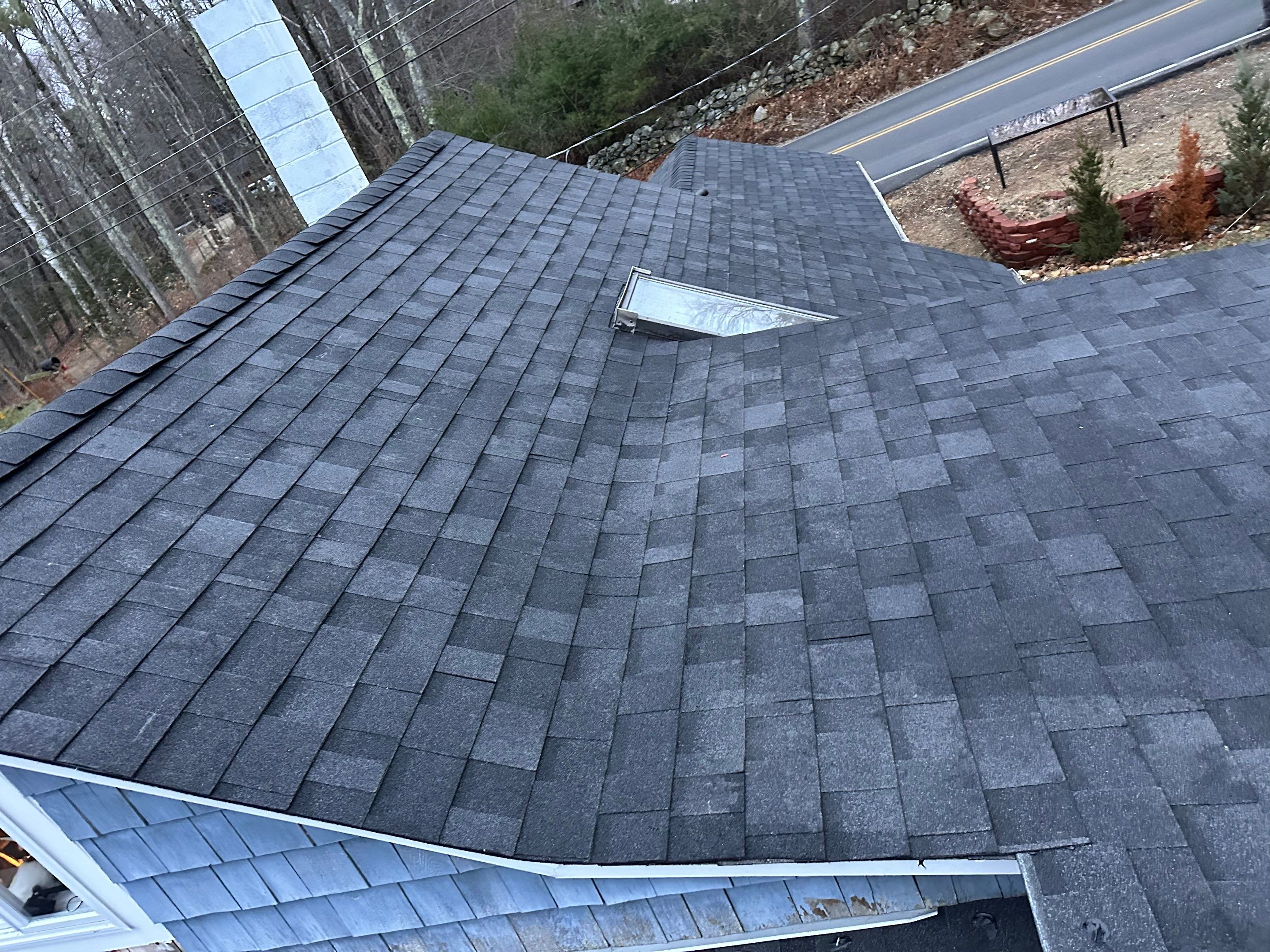 Project in Barrington, NH by Tall pine roofing