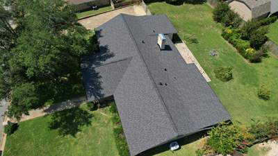 Residential Roofing Installation using Certainteed LandMark Class 3 - Moire Black