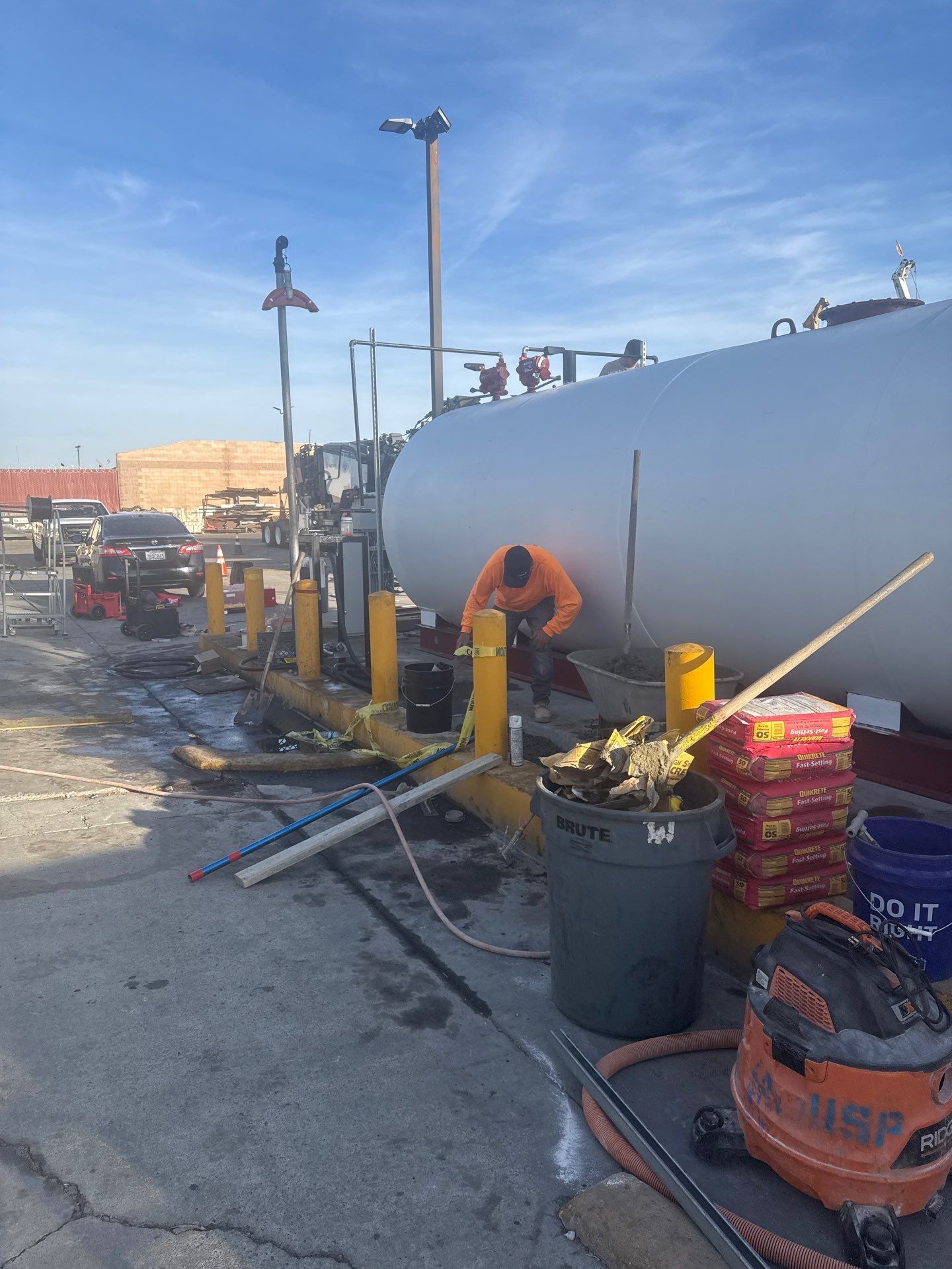 Outdoor Water Tank Installation & Piping Setup by Us Plumbing 