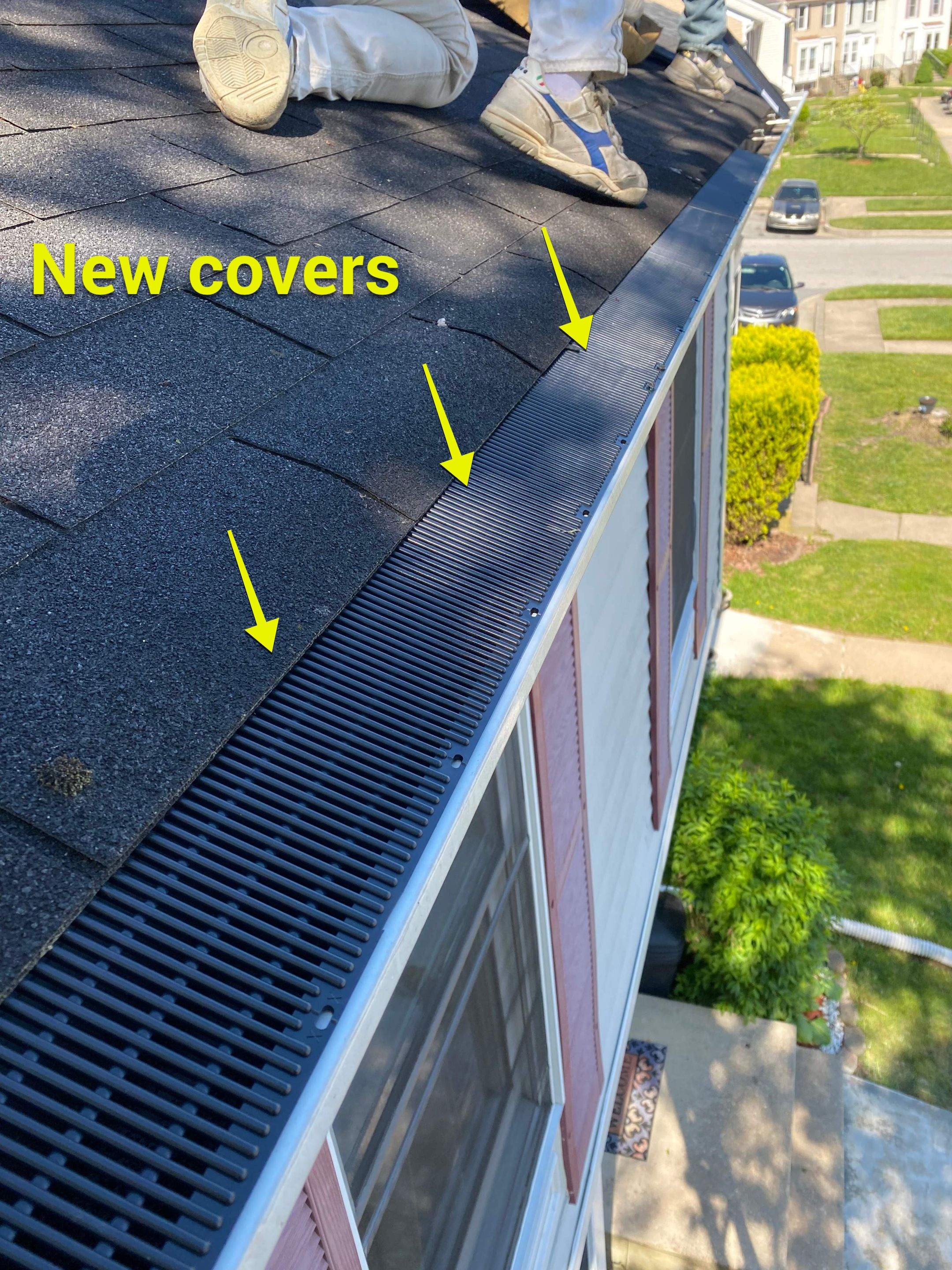 Gutter Repair using Rain Drop Gutter covers by Alpha Design Services