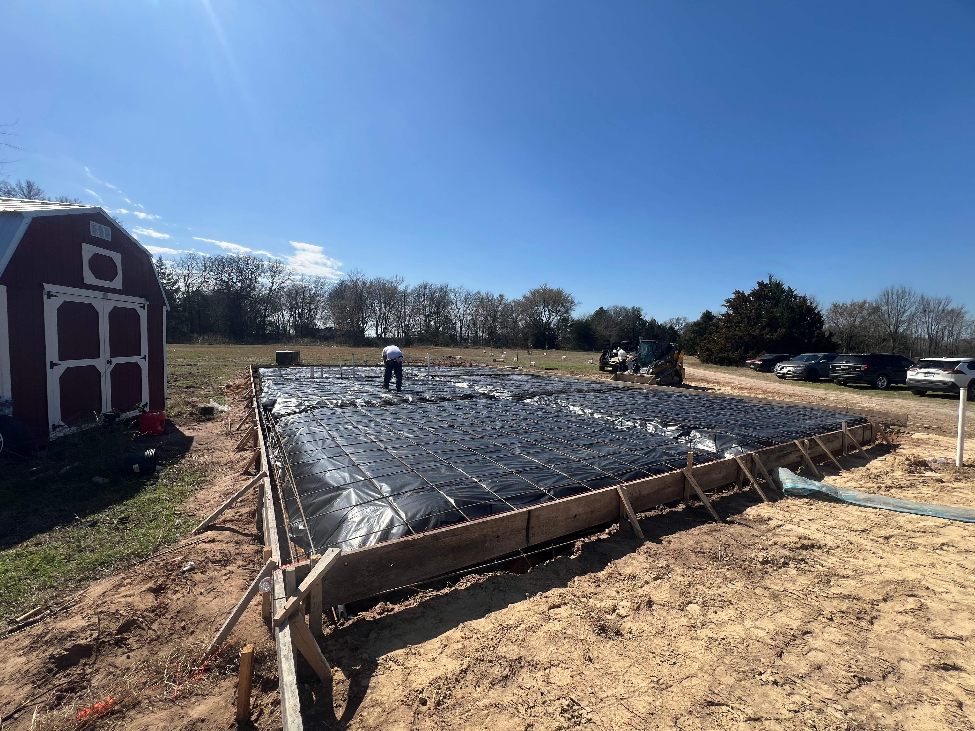 Kemp TX Barndominium Concrete Addition with Breezeway by Rodriguez Concrete Construction