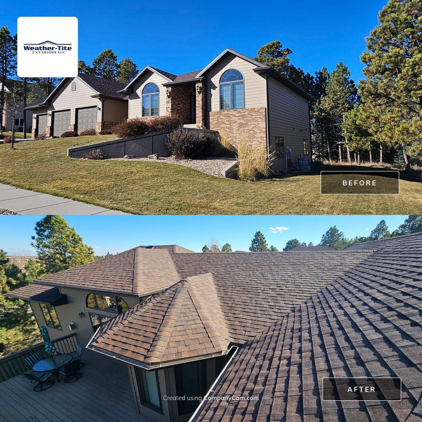 Residential Roofing Installation using Malarkey Shingles by Weather-Tite Exteriors LLC