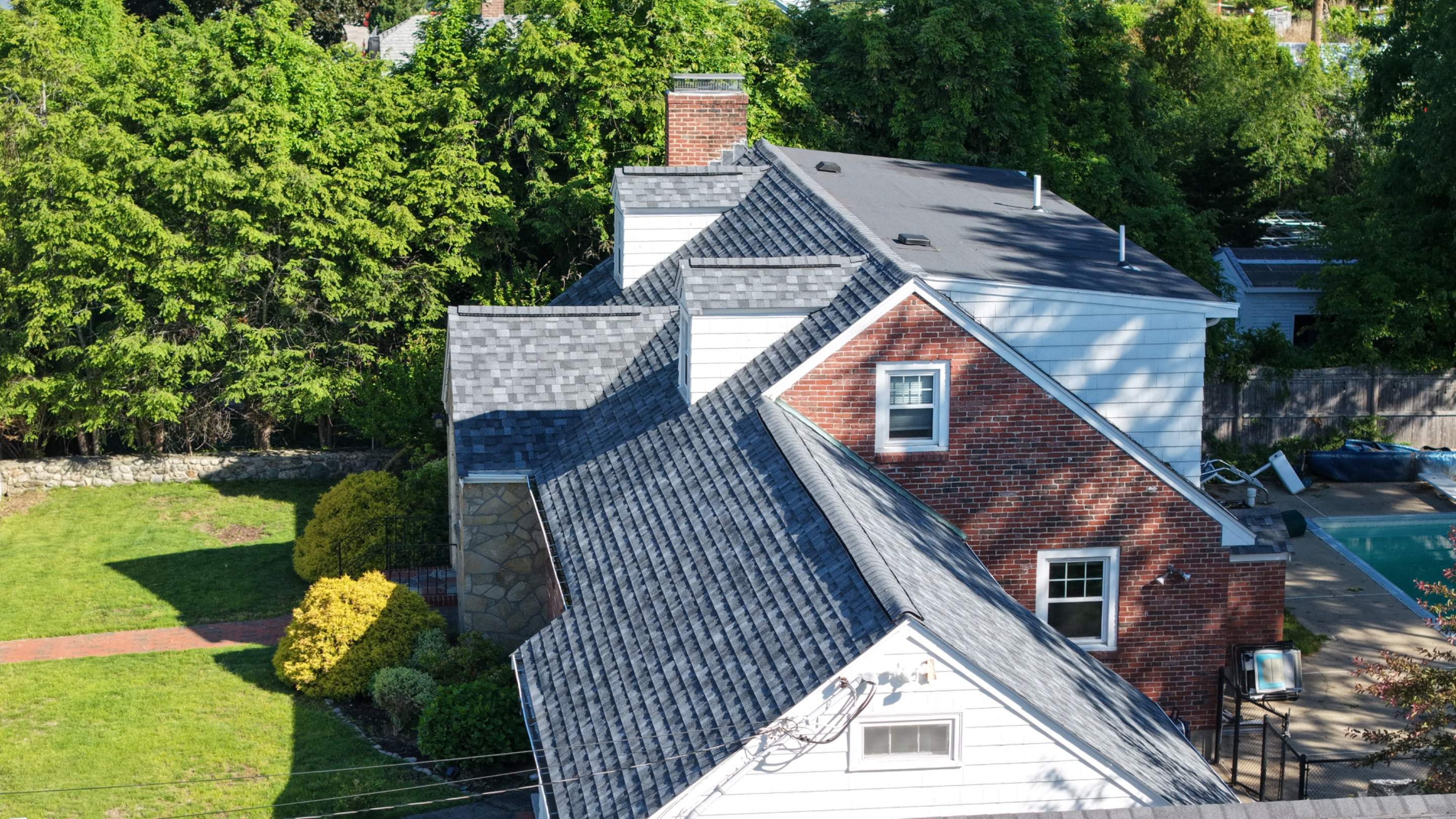 Full Roof Replacement in Needham, MA – Owens Corning Duration, Slatestone Gray by JOHNNYS PRO