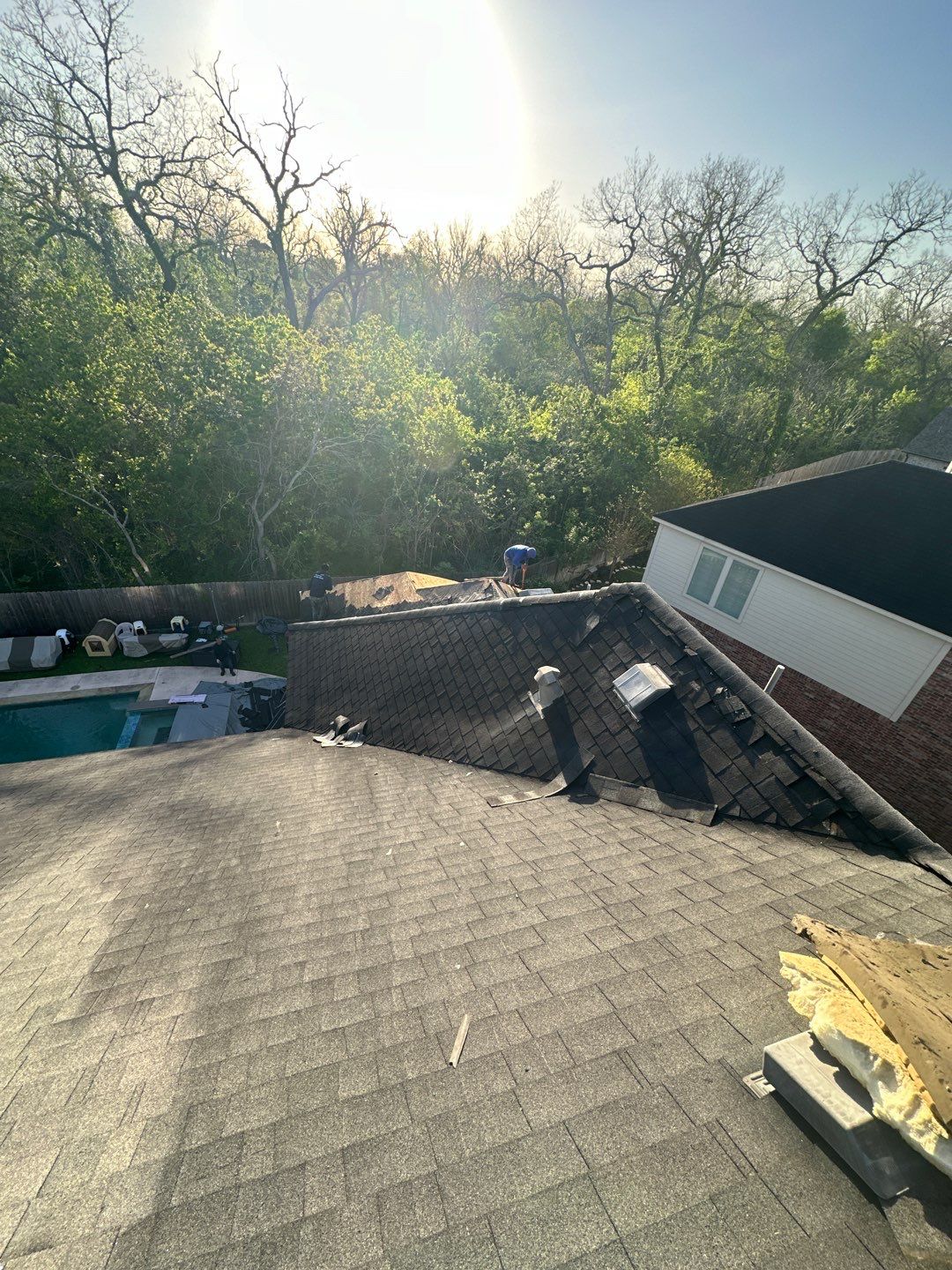 Residential Roofing Installation using Owen's Corning Duration (Lifetime) Shingles by Roof Repair Company