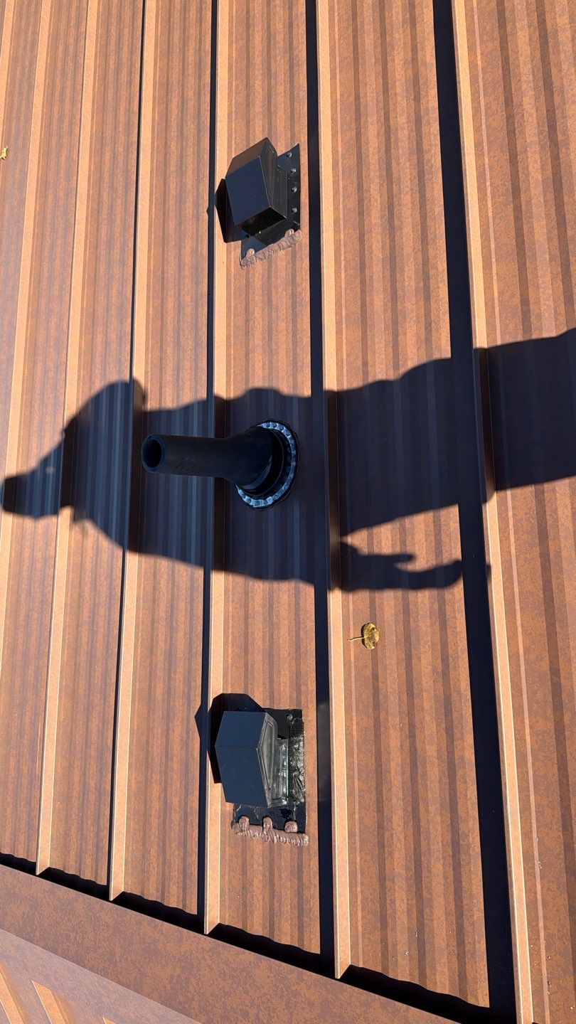 Roof Replacement using MS Standing Seam Roof Western Rust by 180 Contractors